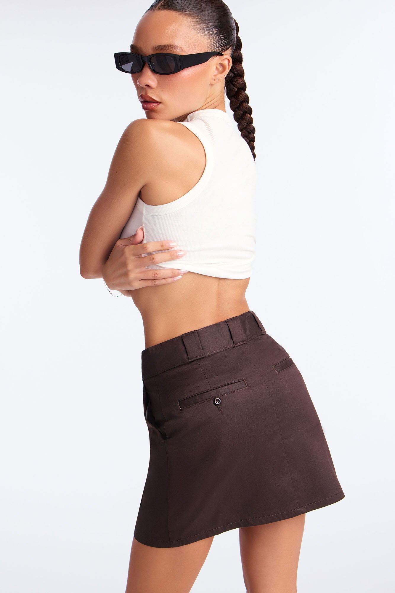 Dickies Mini Skirt - Dark Brown