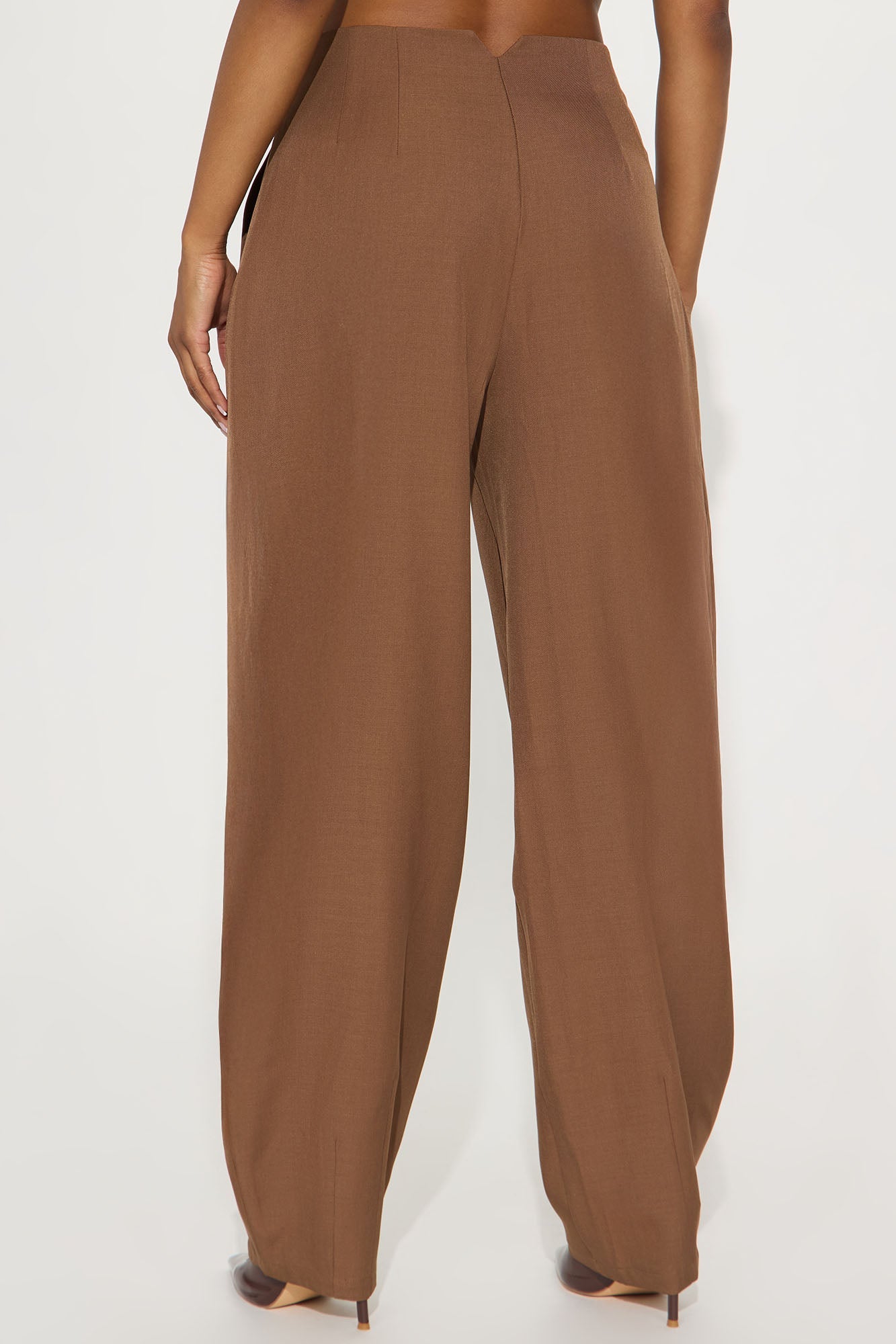 Margaret Barrel Trouser Pants 32″ - Chestnut