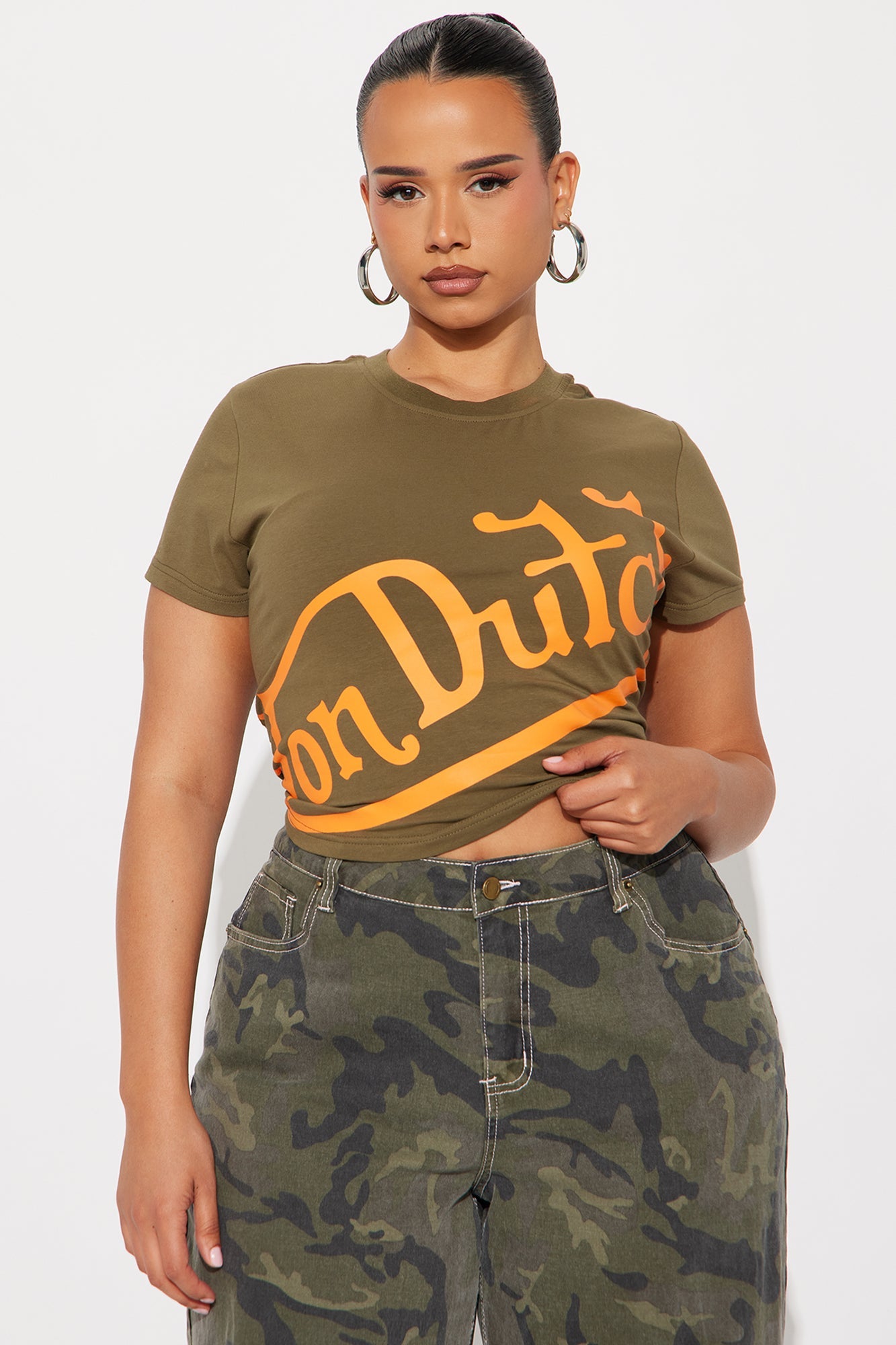 Von Dutch Everyday Baby Tee - Olive