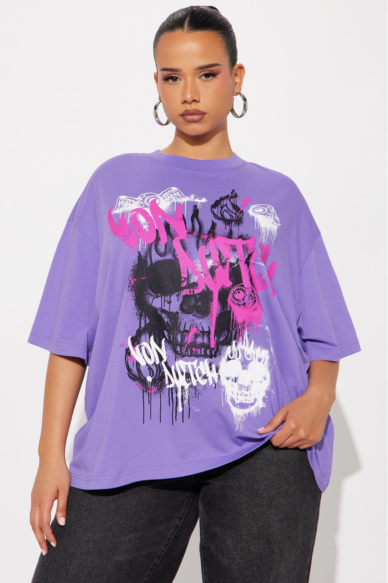 Von Dutch Skull Vision Tee - Purple