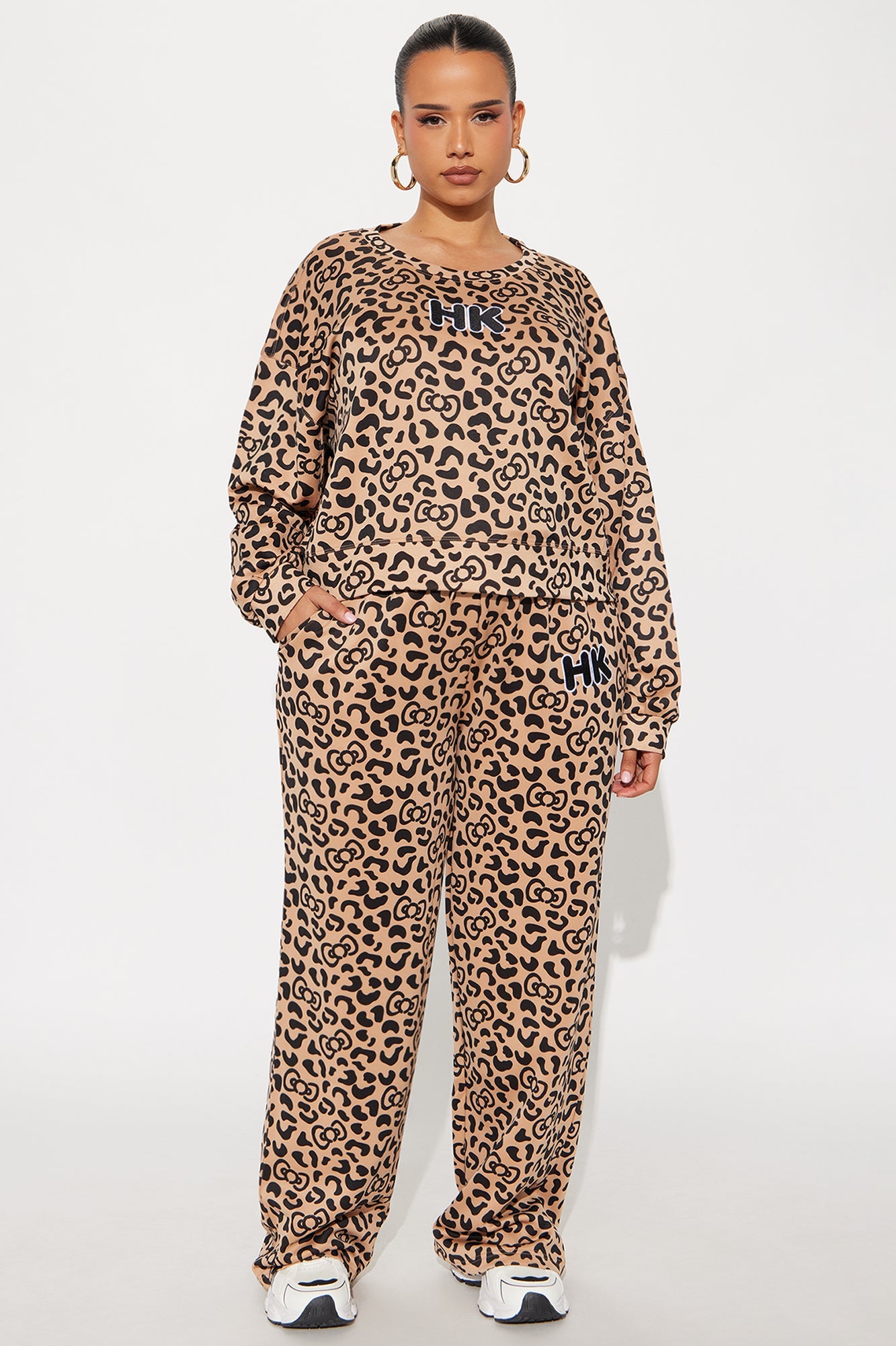 Hello Kitty Scuba Leopard Sweatshirt - Leopard