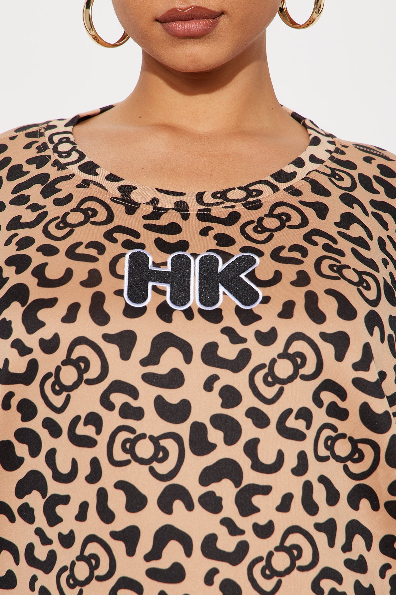 Hello Kitty Scuba Leopard Sweatshirt - Leopard