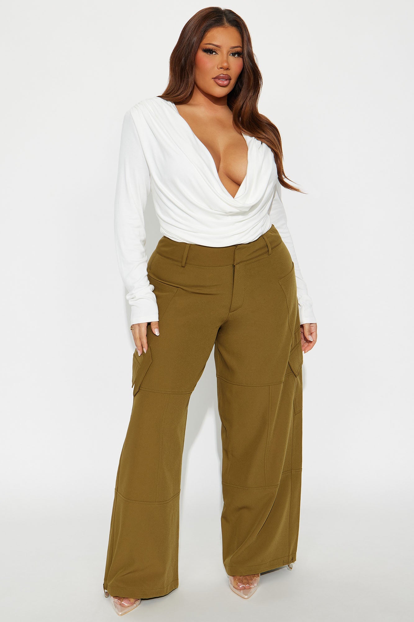 Vera Twill Cargo Jogger Pant 32″ - Olive