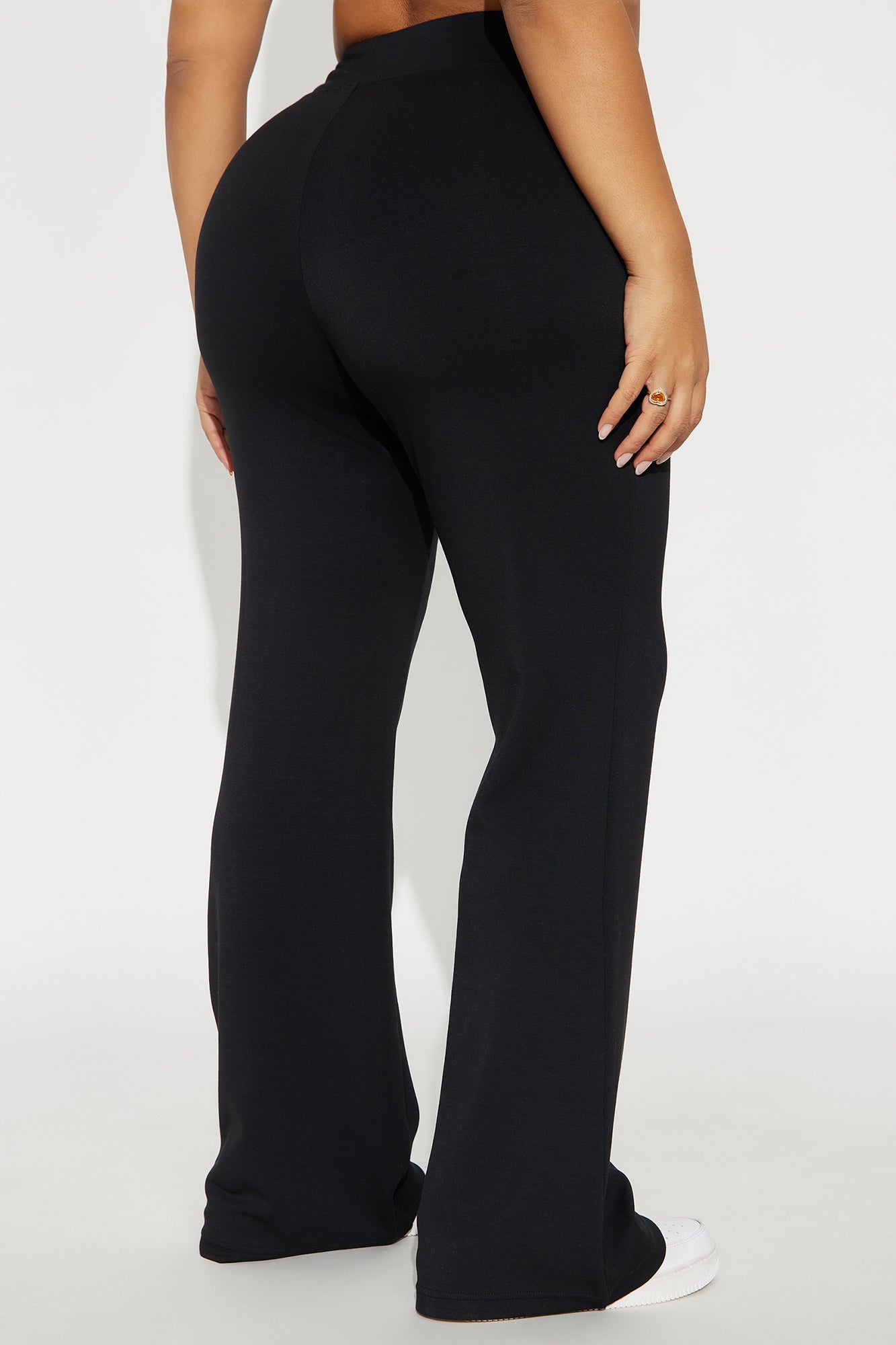 Sarah Ultra Soft Flare Pant - Black
