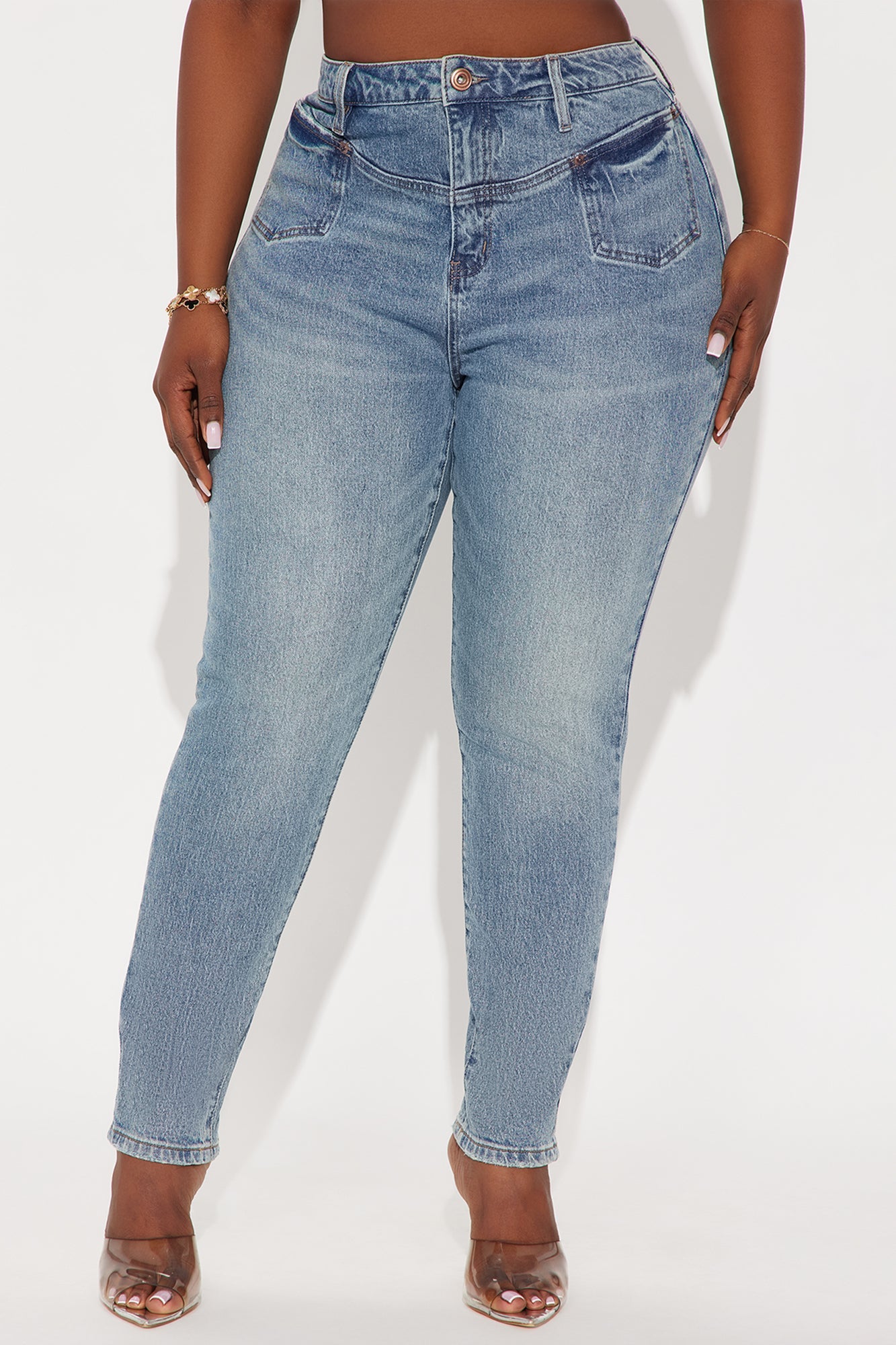 Feeling French Skinny Jeans - Medium Wash