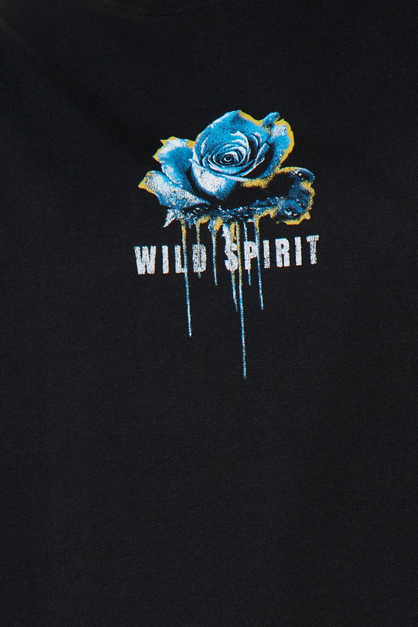 Wild Spirit Thermal Long Sleeve 2Fer Tee - Black/White