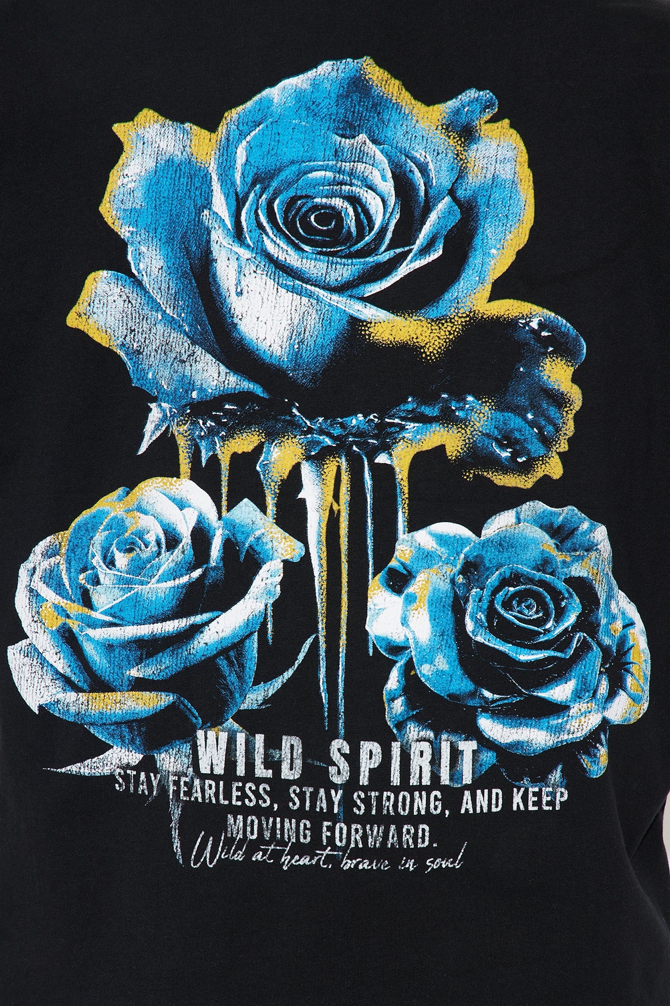 Wild Spirit Thermal Long Sleeve 2Fer Tee - Black/White