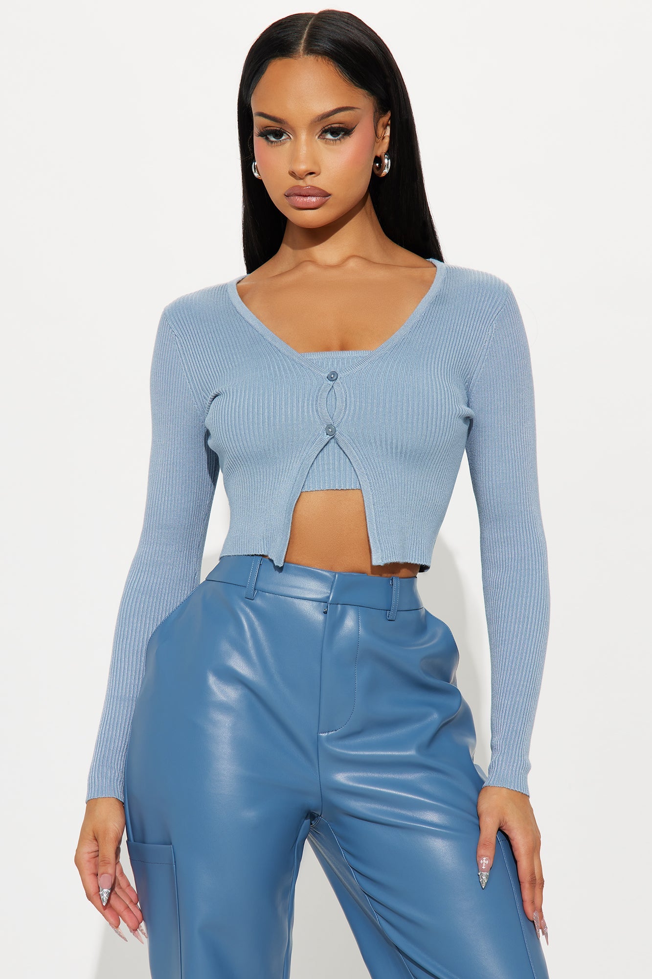 Early Sunsets Sweater Set - Blue