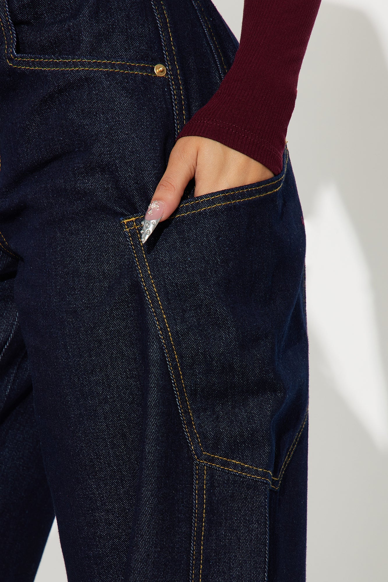 Make A Scene Wide Leg Jeans - Dark Denim