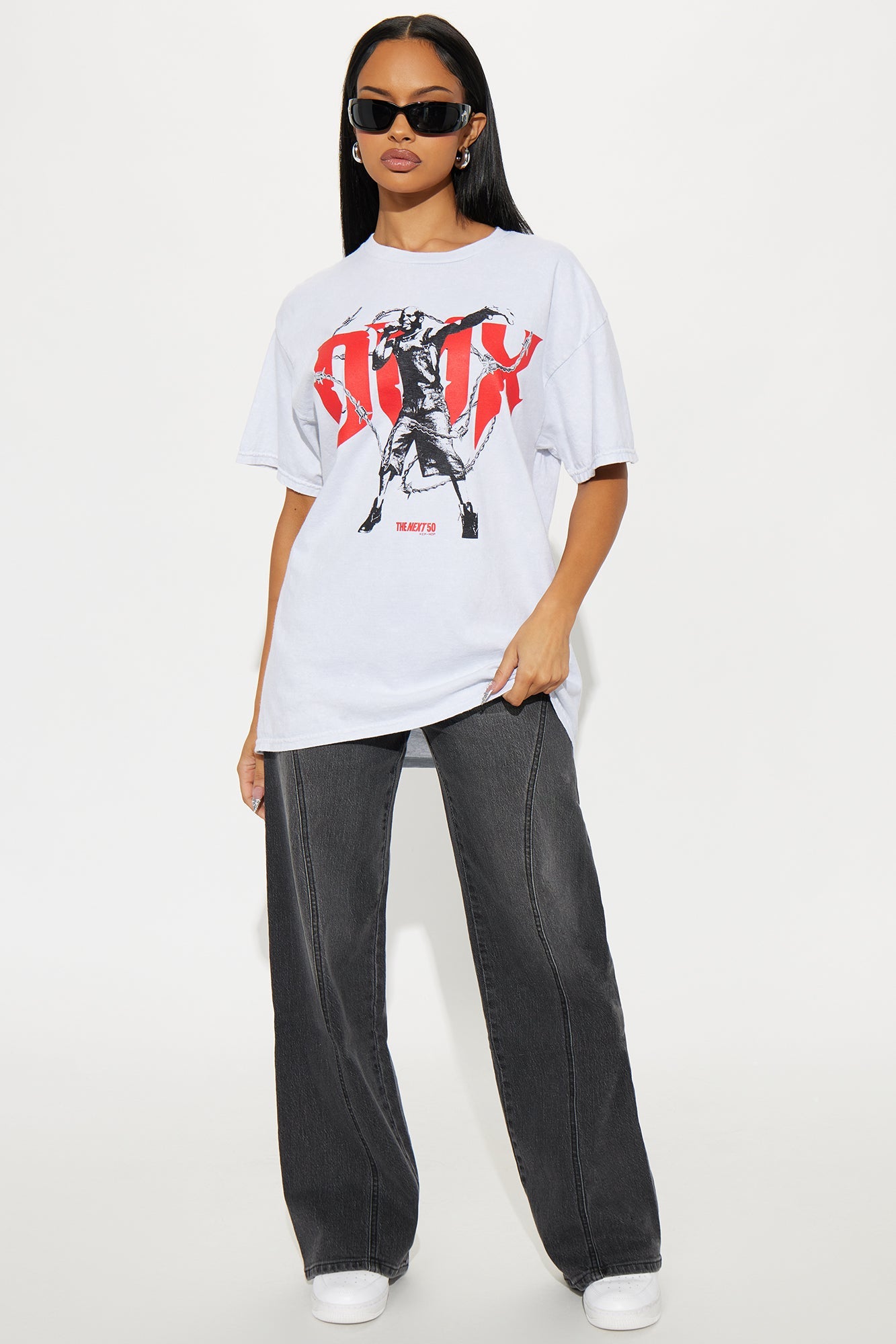 DMX Barbed Wire Washed Tee - Grey