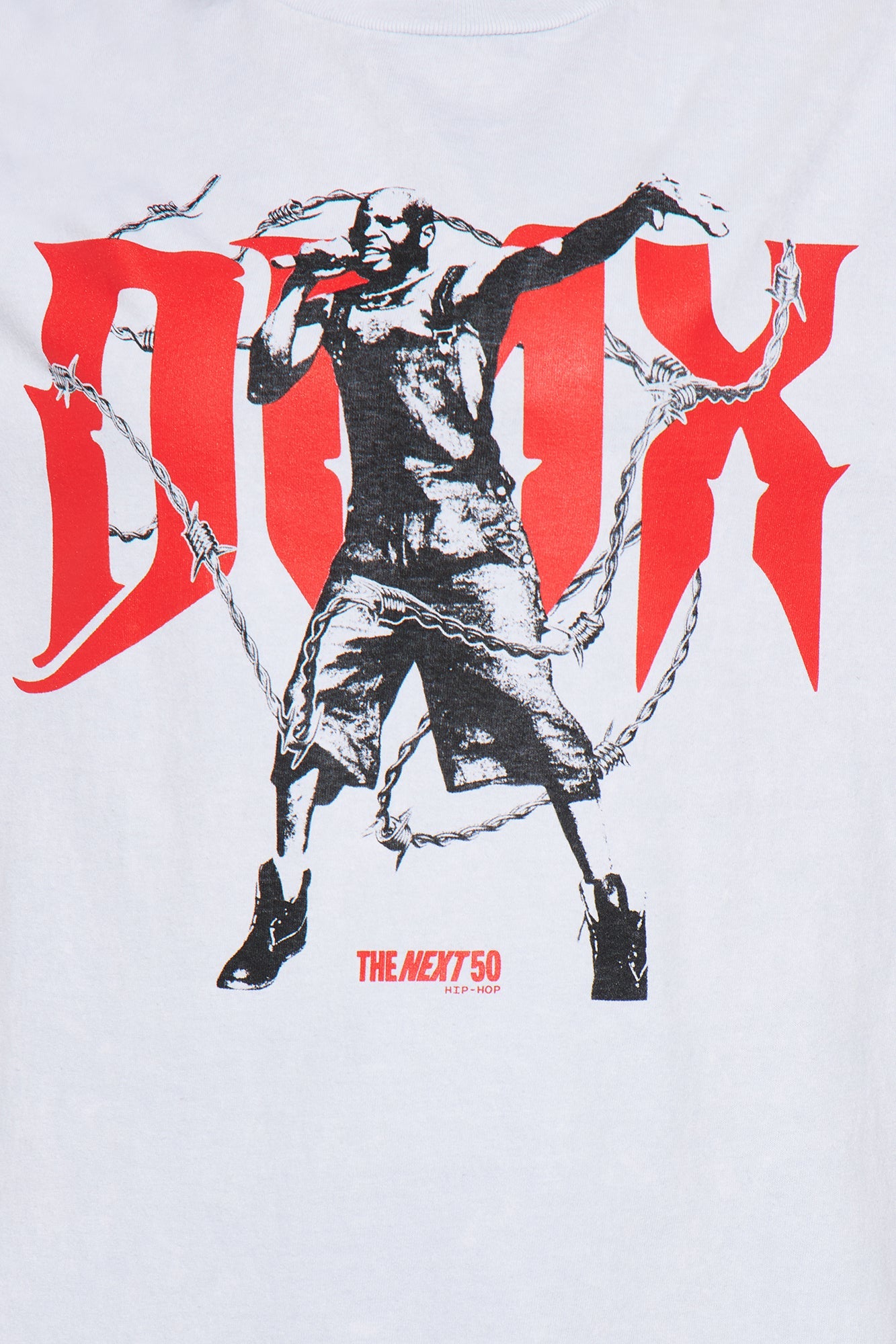 DMX Barbed Wire Washed Tee - Grey