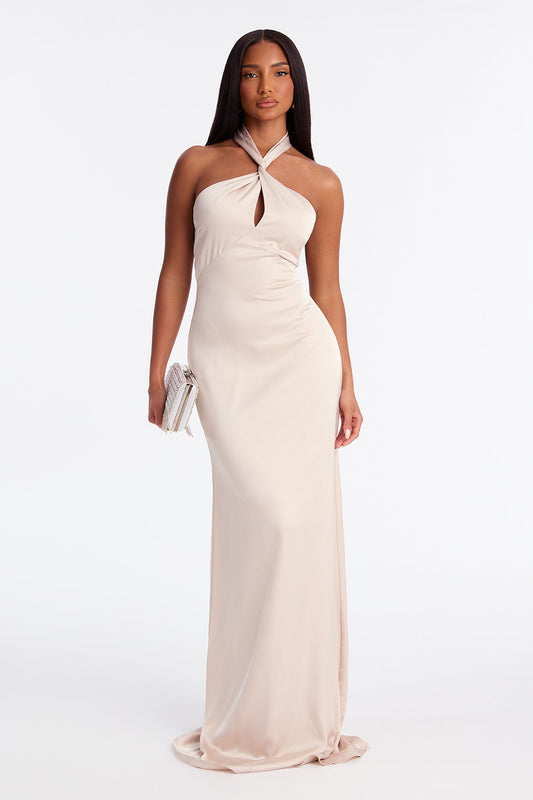 Baby Wink Satin Gown - Champagne