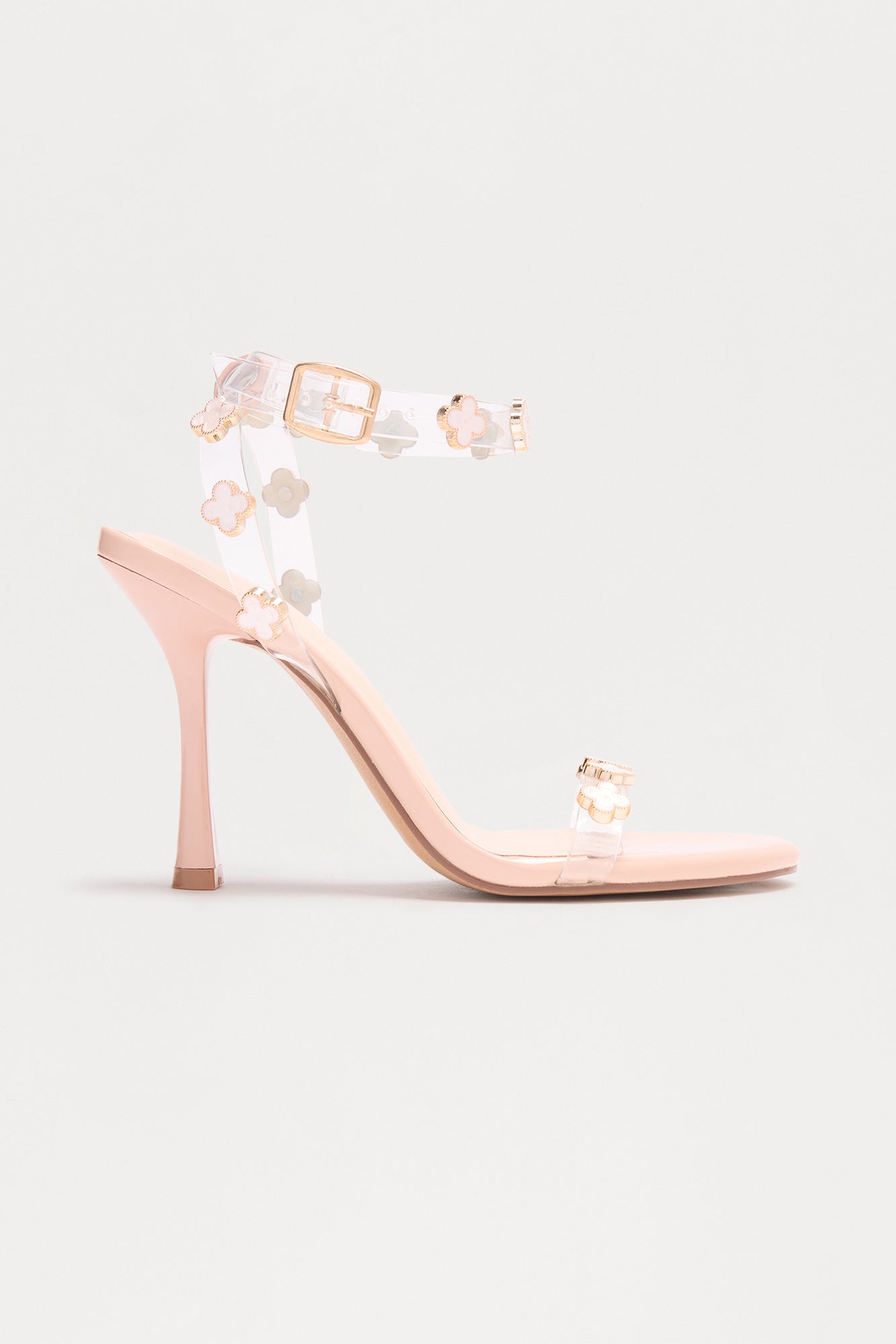 Faith Charm Stiletto Heels - Nude