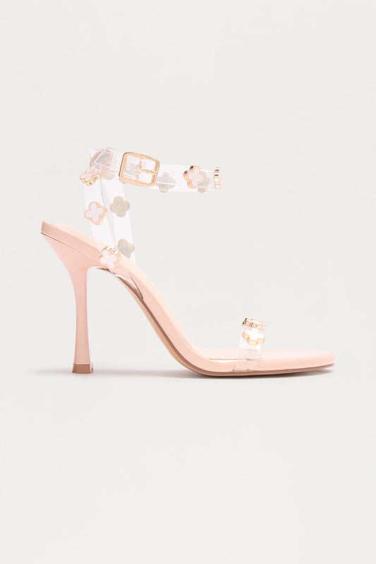 Faith Charm Stiletto Heels - Nude