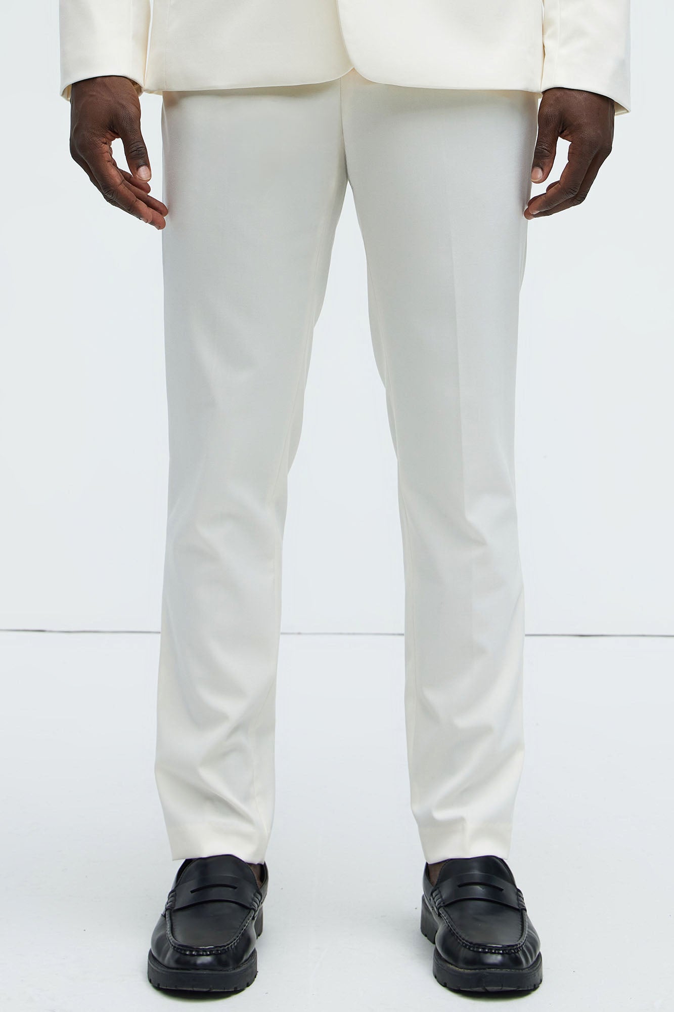 The Modern Stretch Slim Trouser - Off White