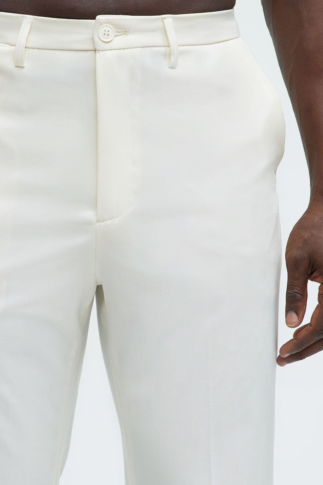 The Modern Stretch Slim Trouser - Off White