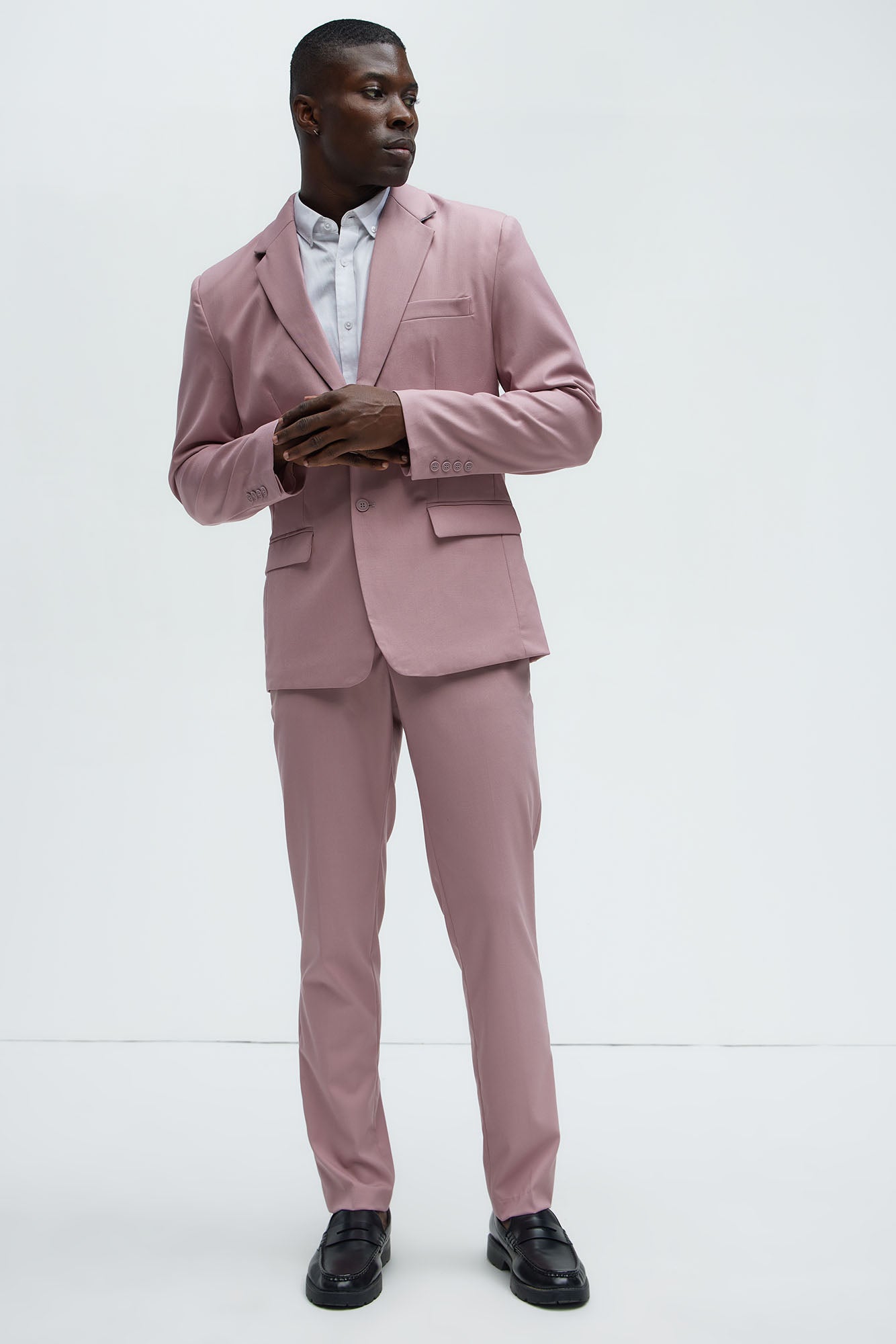 The Modern Stretch Slim Trouser - Mauve