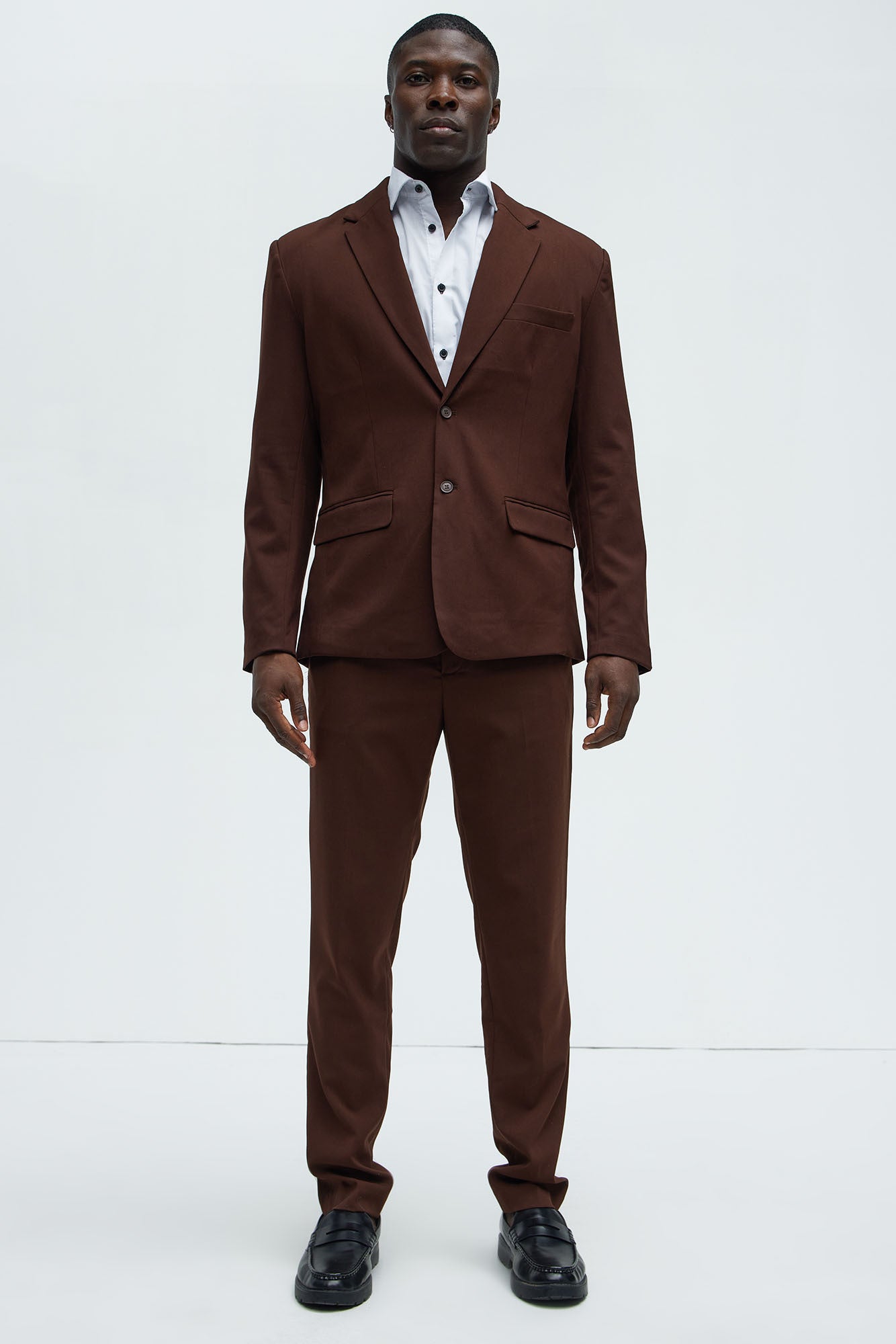 The Modern Stretch Slim Trouser - Brown