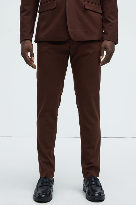 The Modern Stretch Slim Trouser - Brown