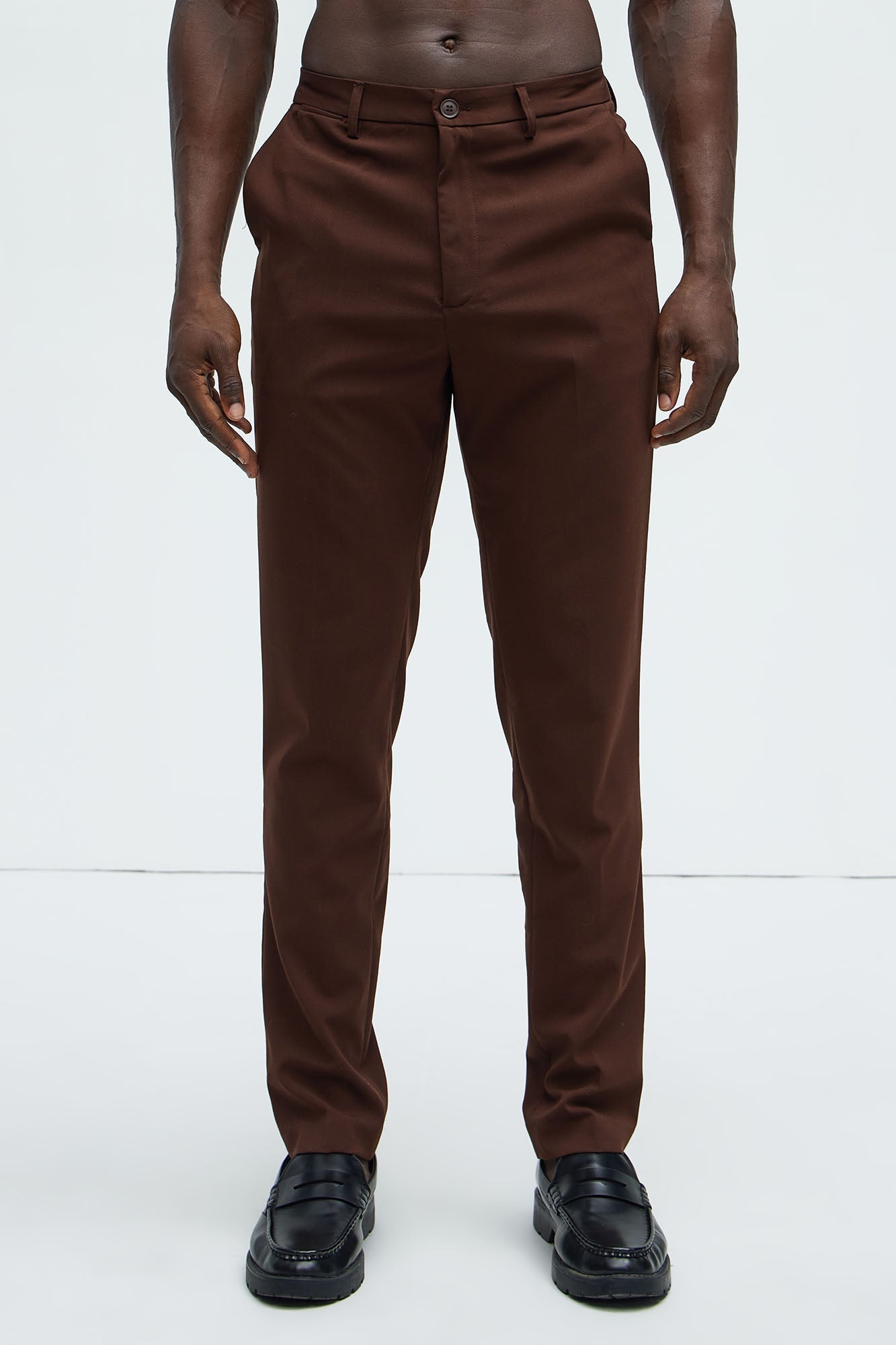 The Modern Stretch Slim Trouser - Brown