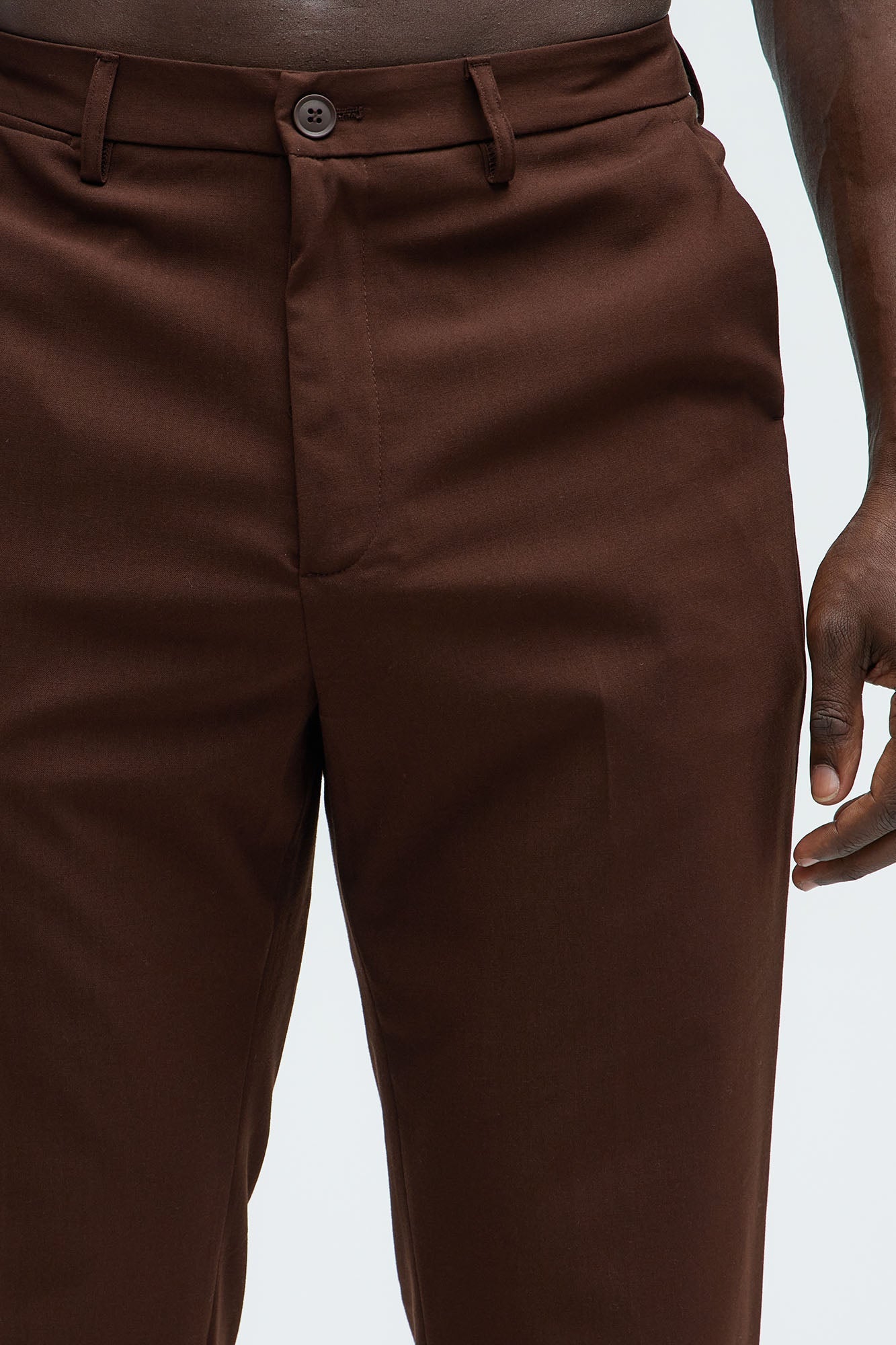 The Modern Stretch Slim Trouser - Brown