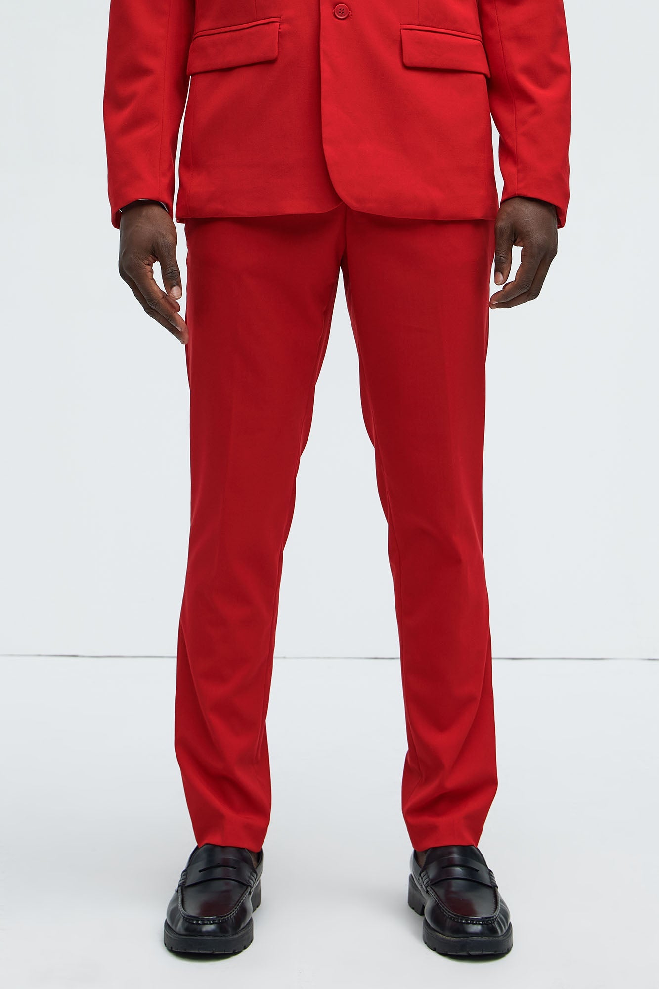 The Modern Stretch Slim Trouser - Red