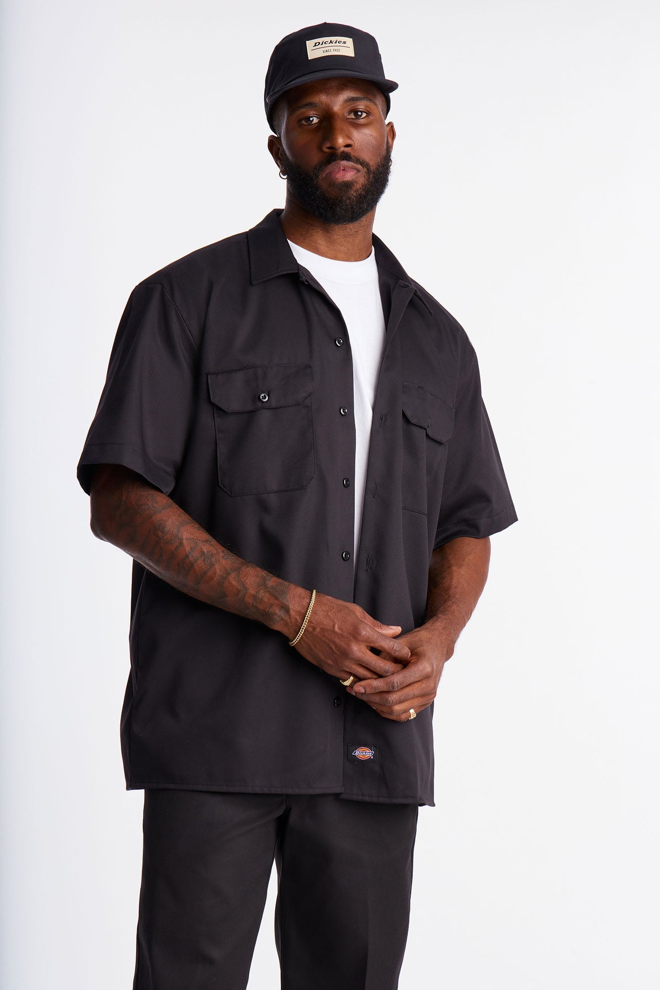 Dickies Short Sleeve Work Shirt - Black