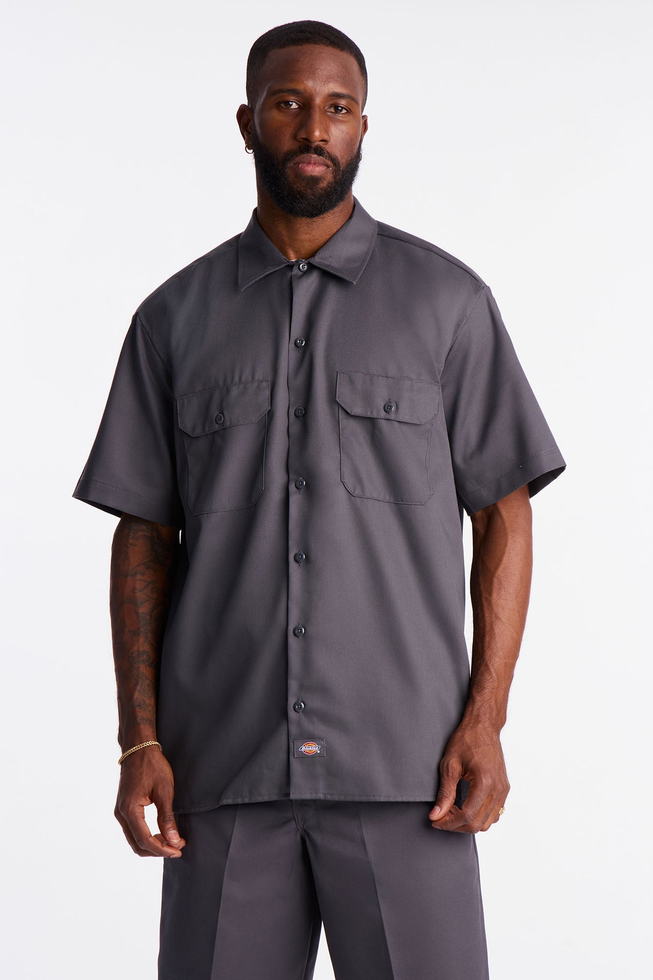 Dickies Short Sleeve Work Shirt - Charcoal