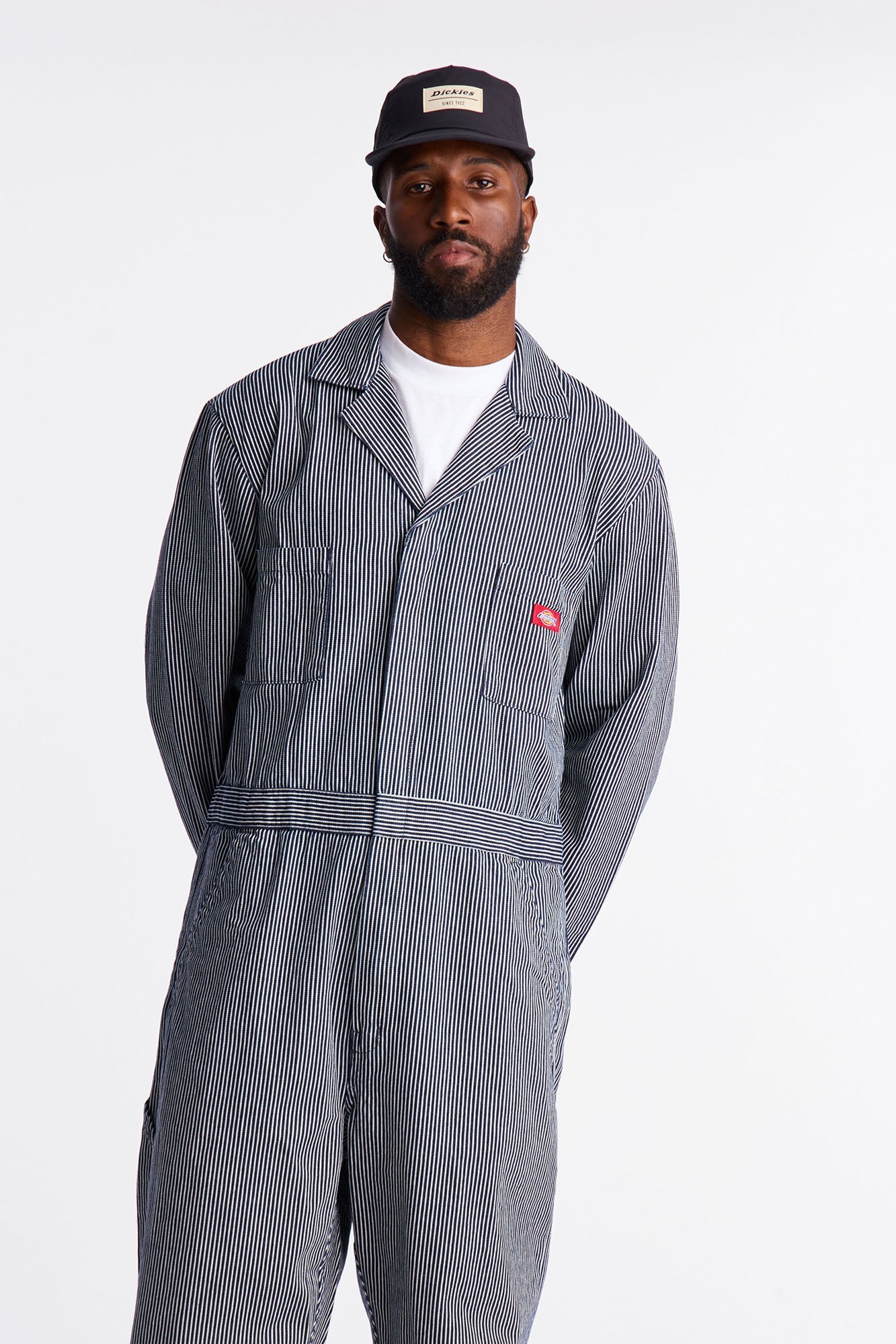 Dickies Hickory Stripe Overall - Grey
