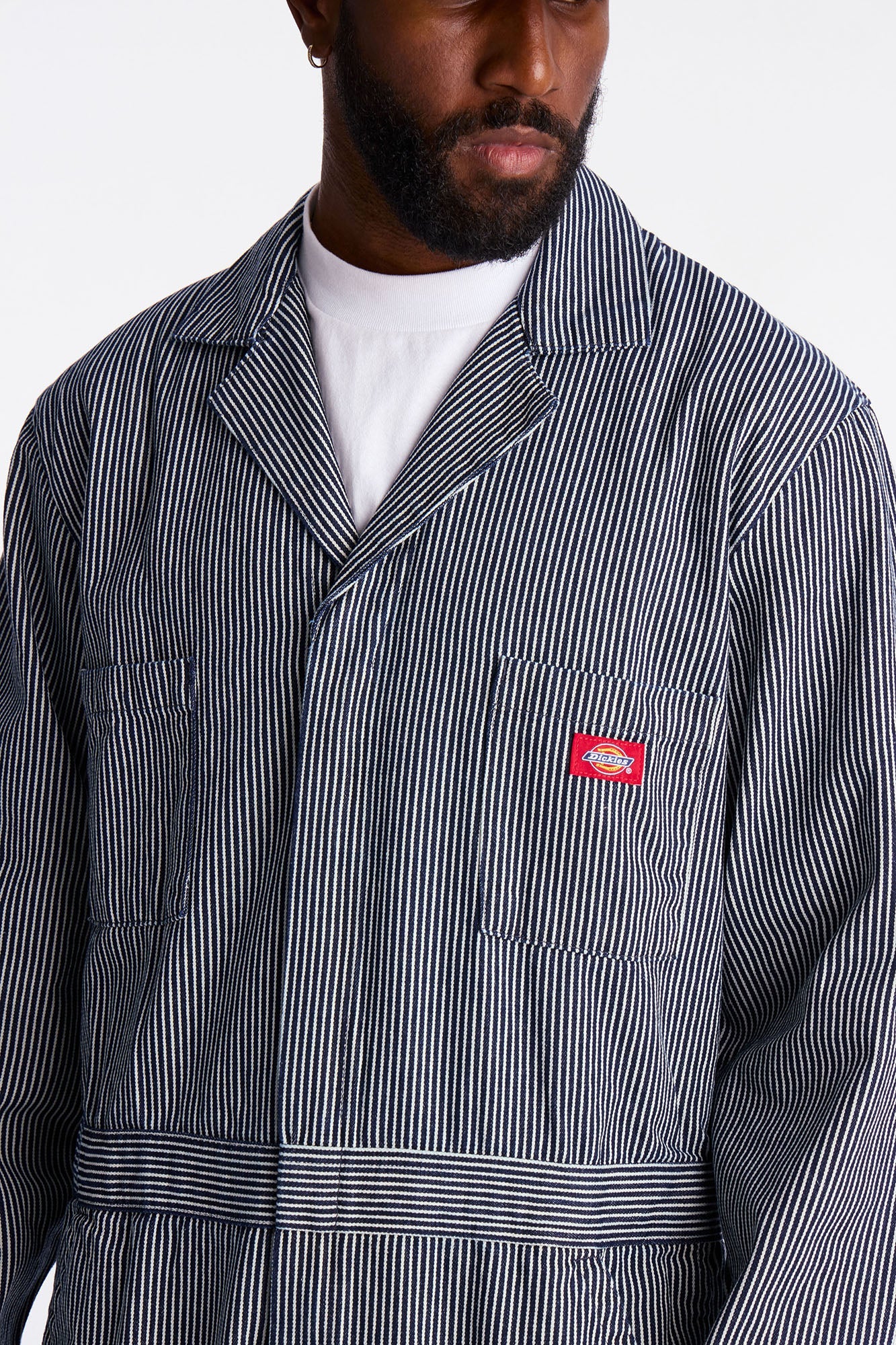 Dickies Hickory Stripe Overall - Grey