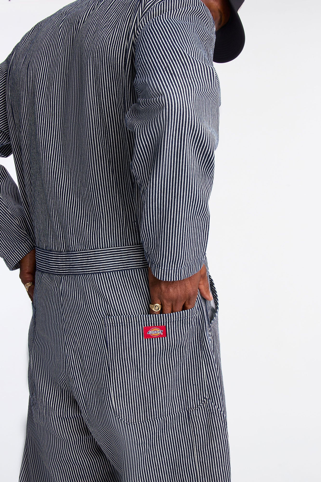 Dickies Hickory Stripe Overall - Grey