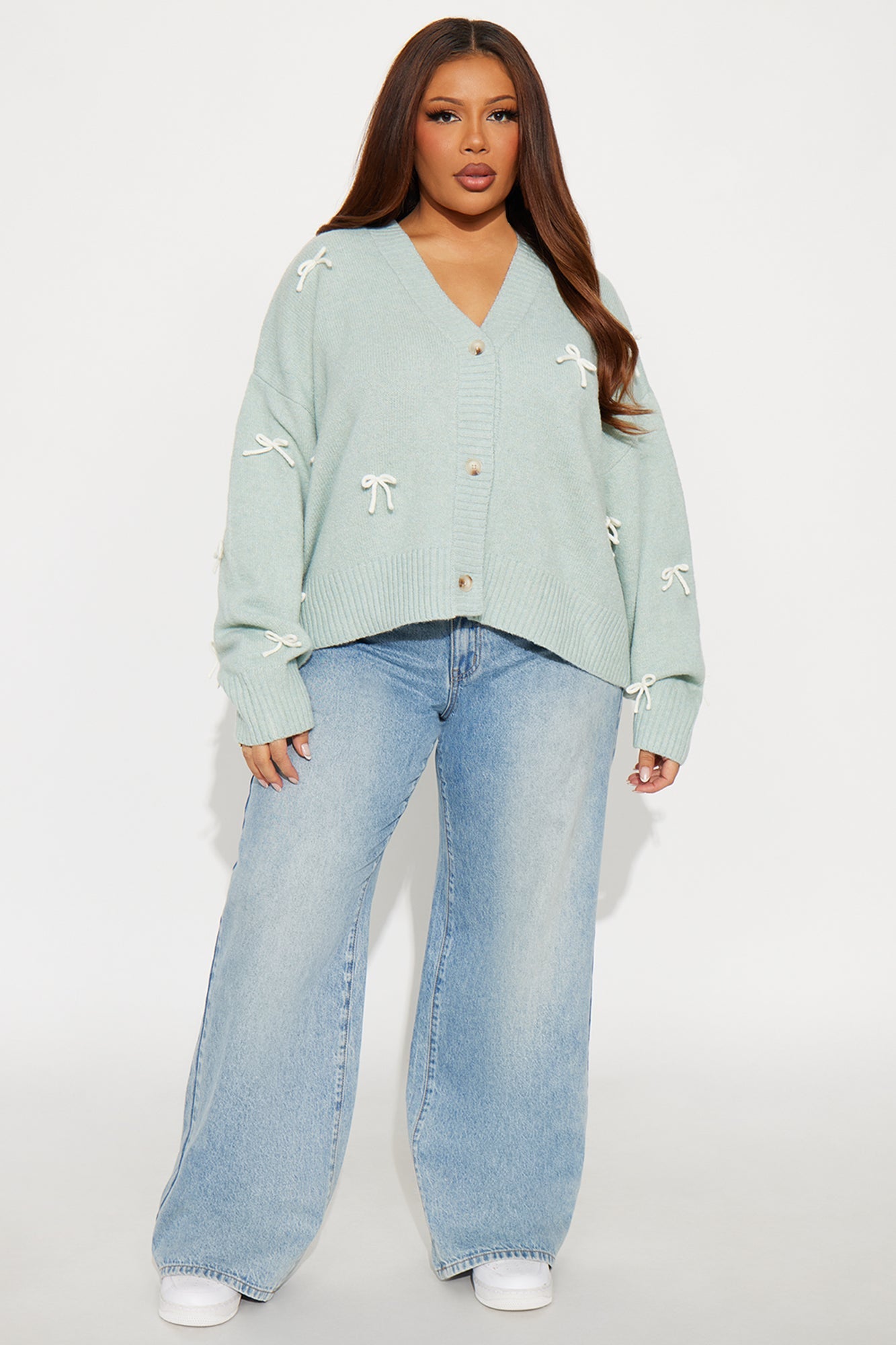 Pretty Little Ties Cardigan Sweater - Sage