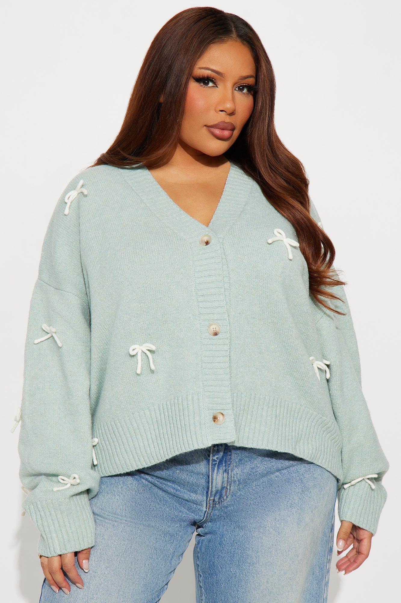 Pretty Little Ties Cardigan Sweater - Sage