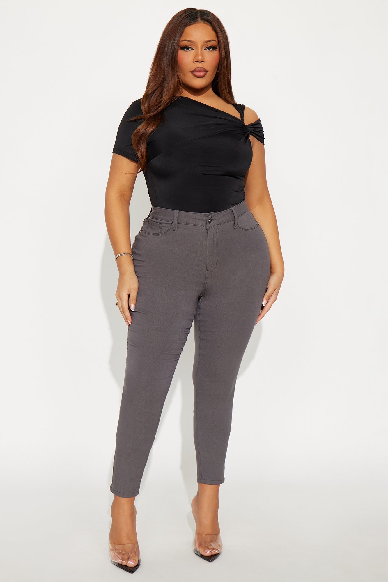Hyperstretch Skinny Pants - Charcoal