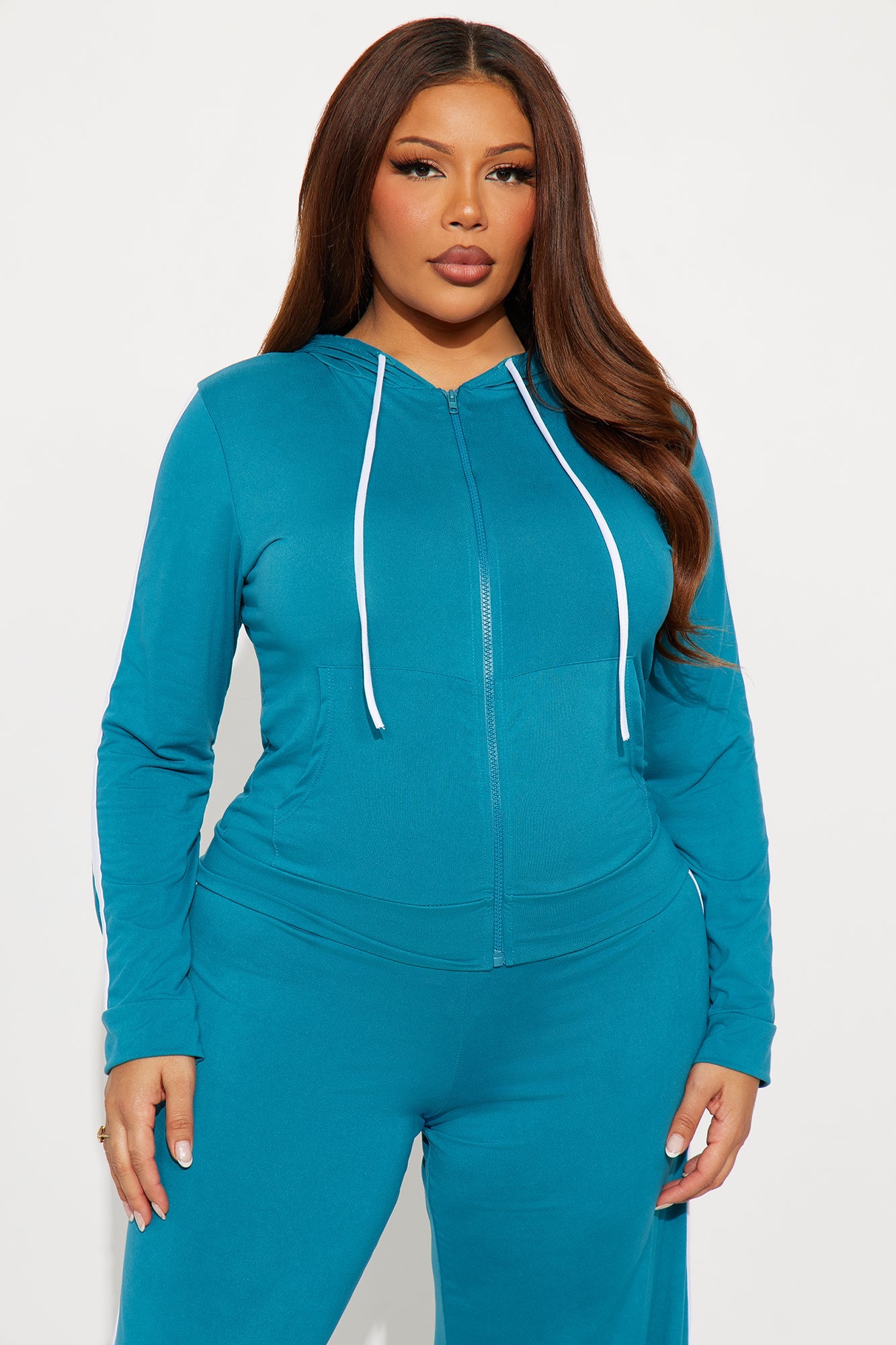 Tennis Courts Wide Leg Pant Set - Teal