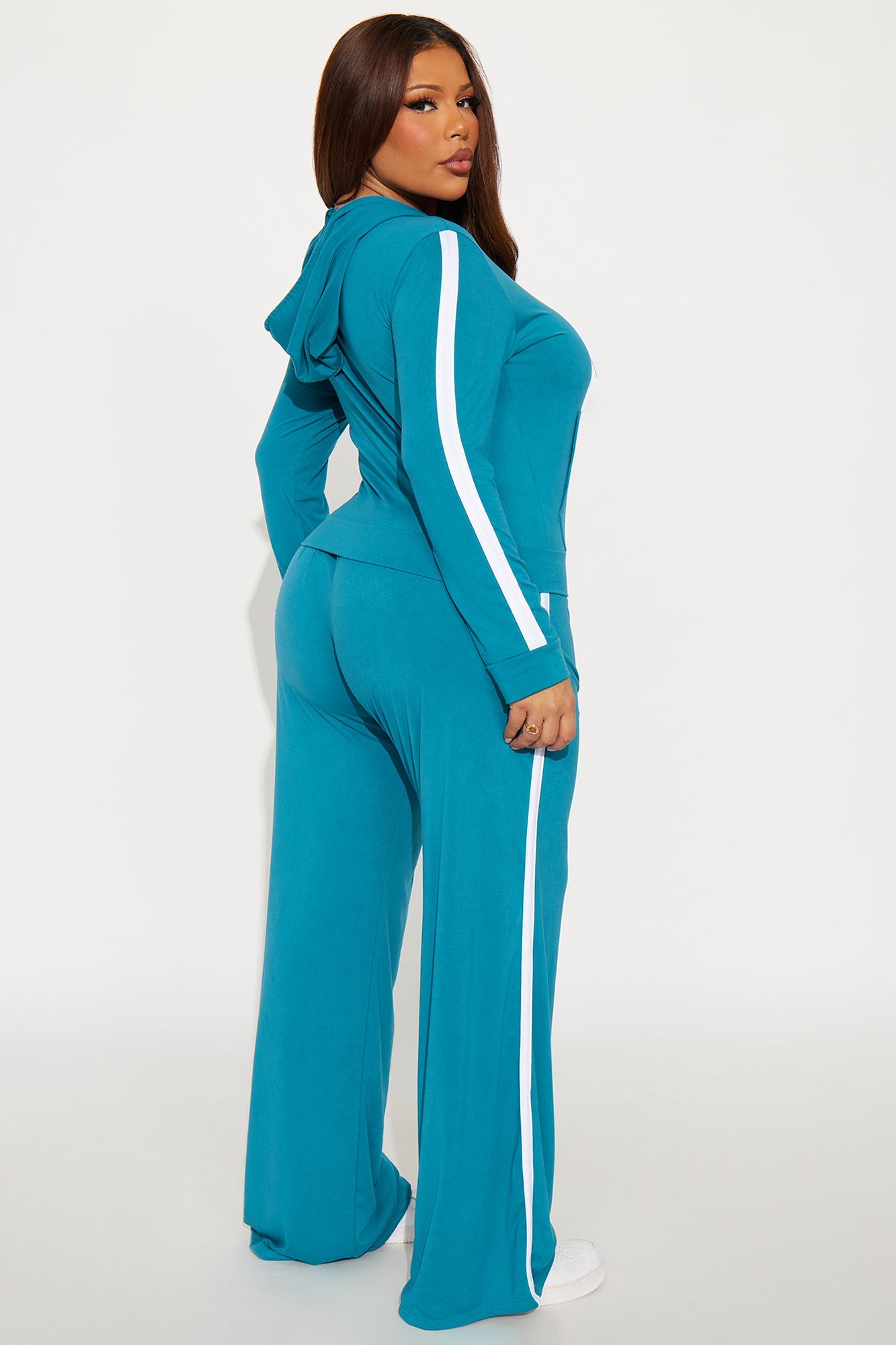 Tennis Courts Wide Leg Pant Set - Teal