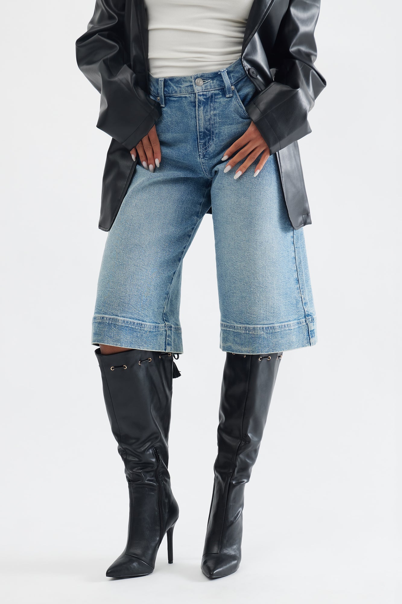 Alton Tassel Stiletto Boots - Black