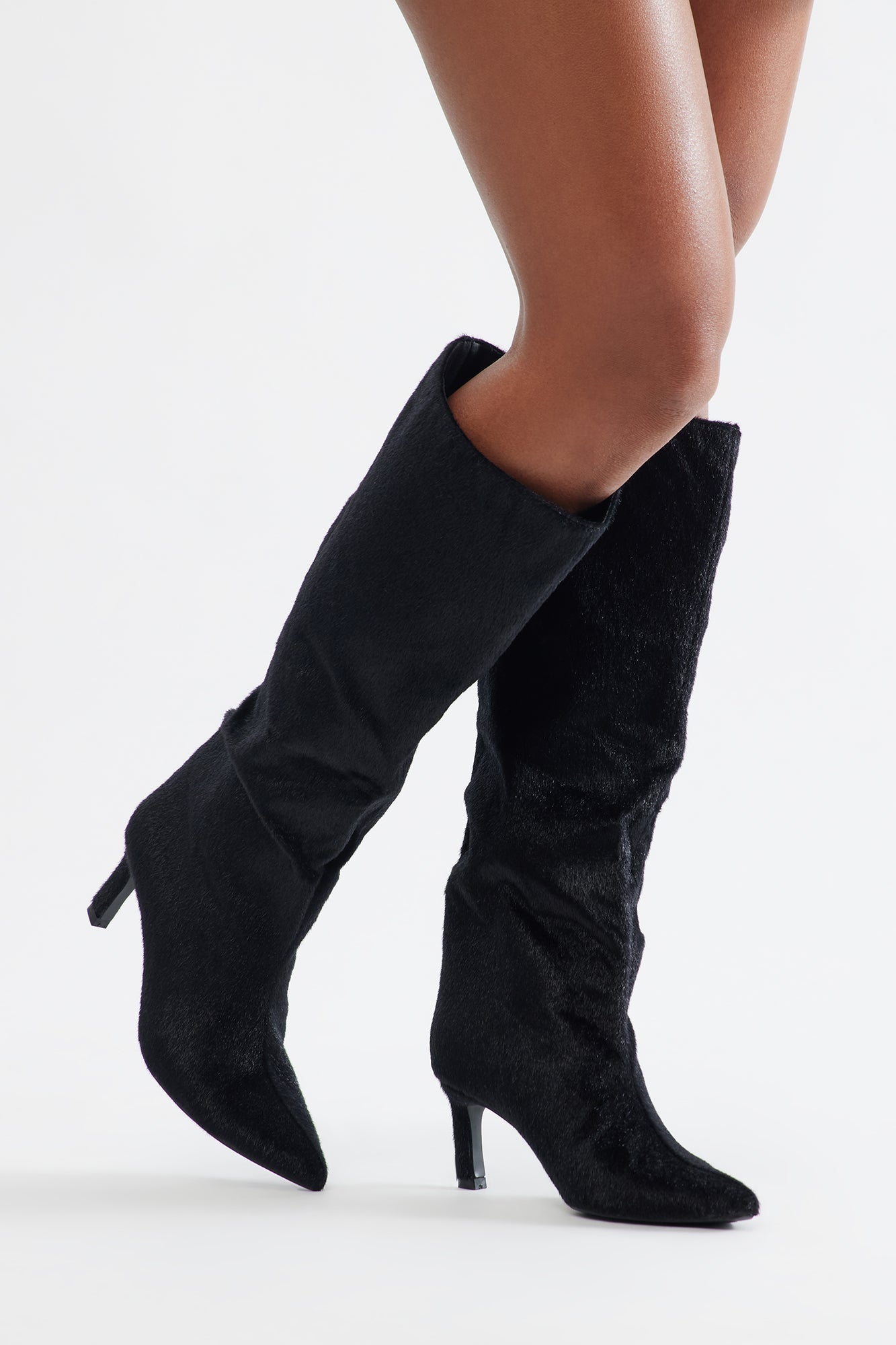 Tiera Knee High Boots - Black