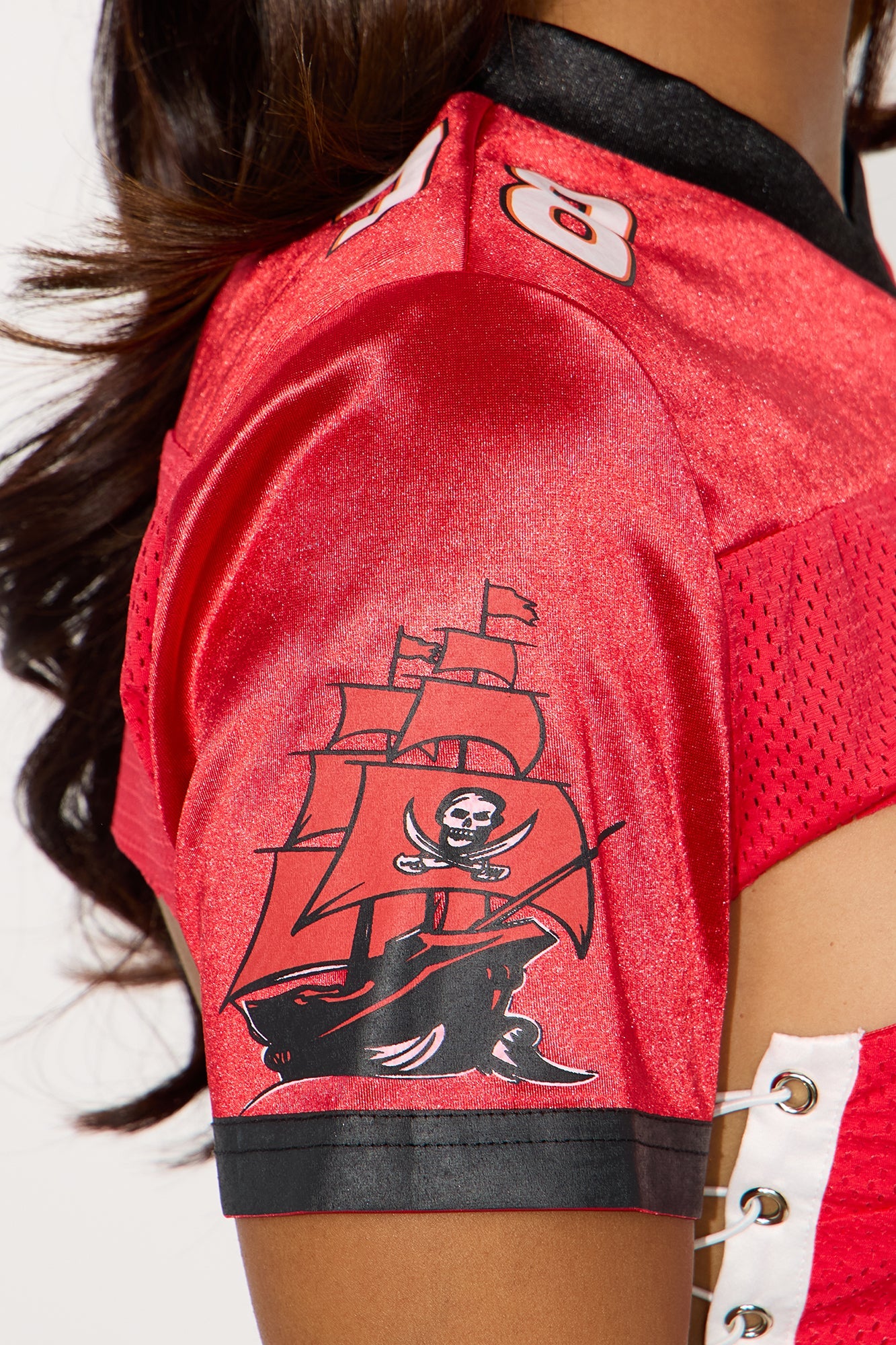 Huddle Up 2 Piece Jersey Corset Top - Red