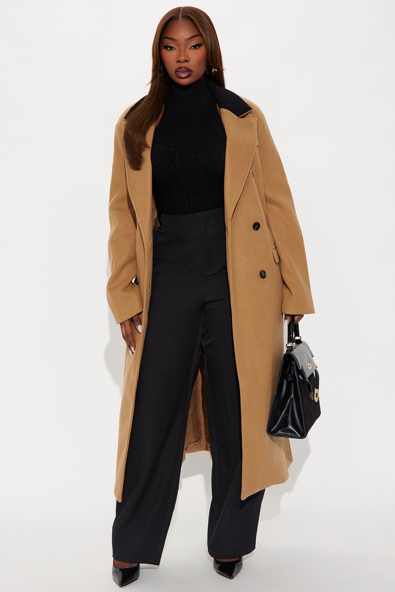 About The Business Wool Coat - Camel