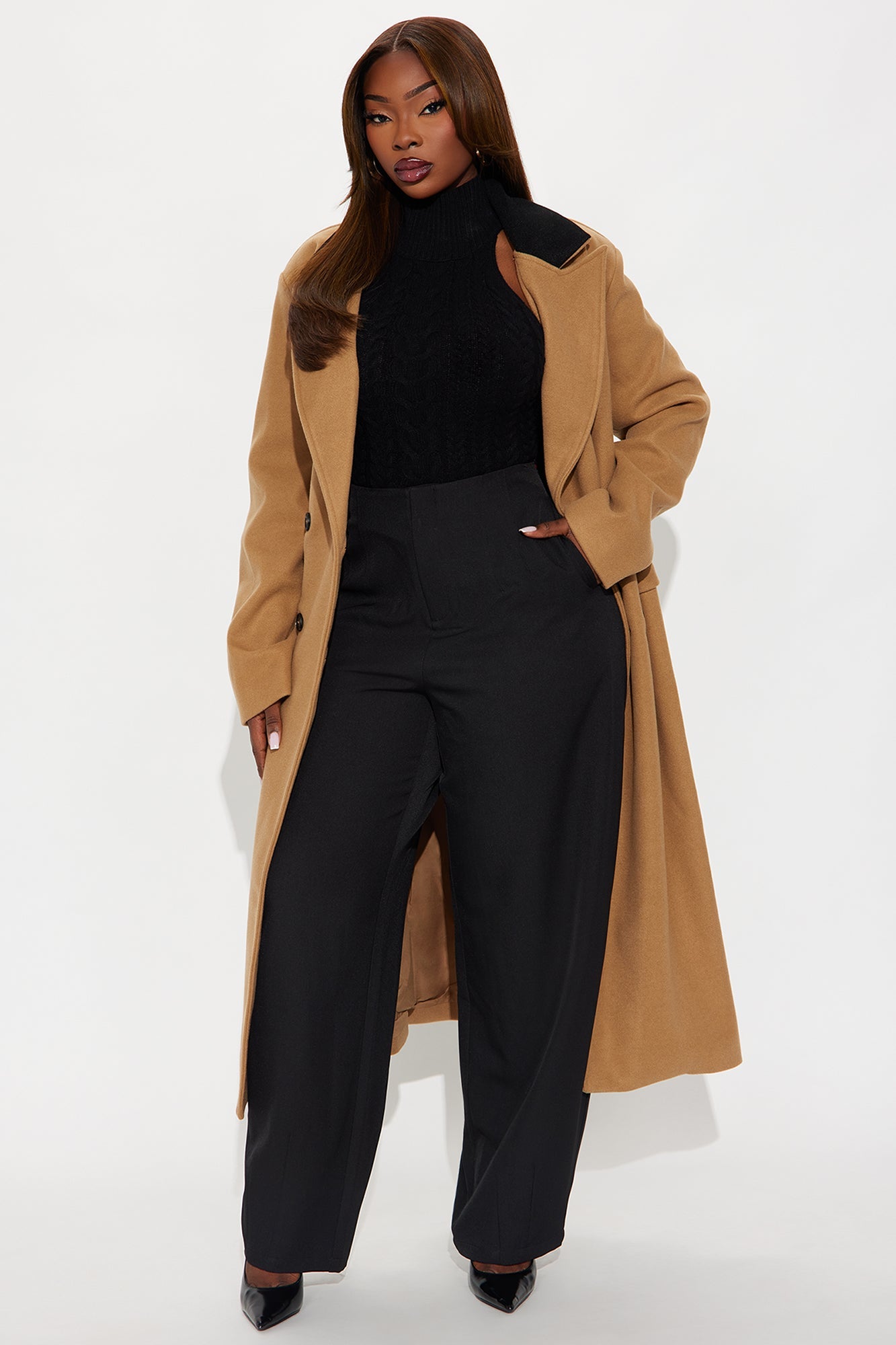 Margaret Barrel Trouser Pants 32″ - Black