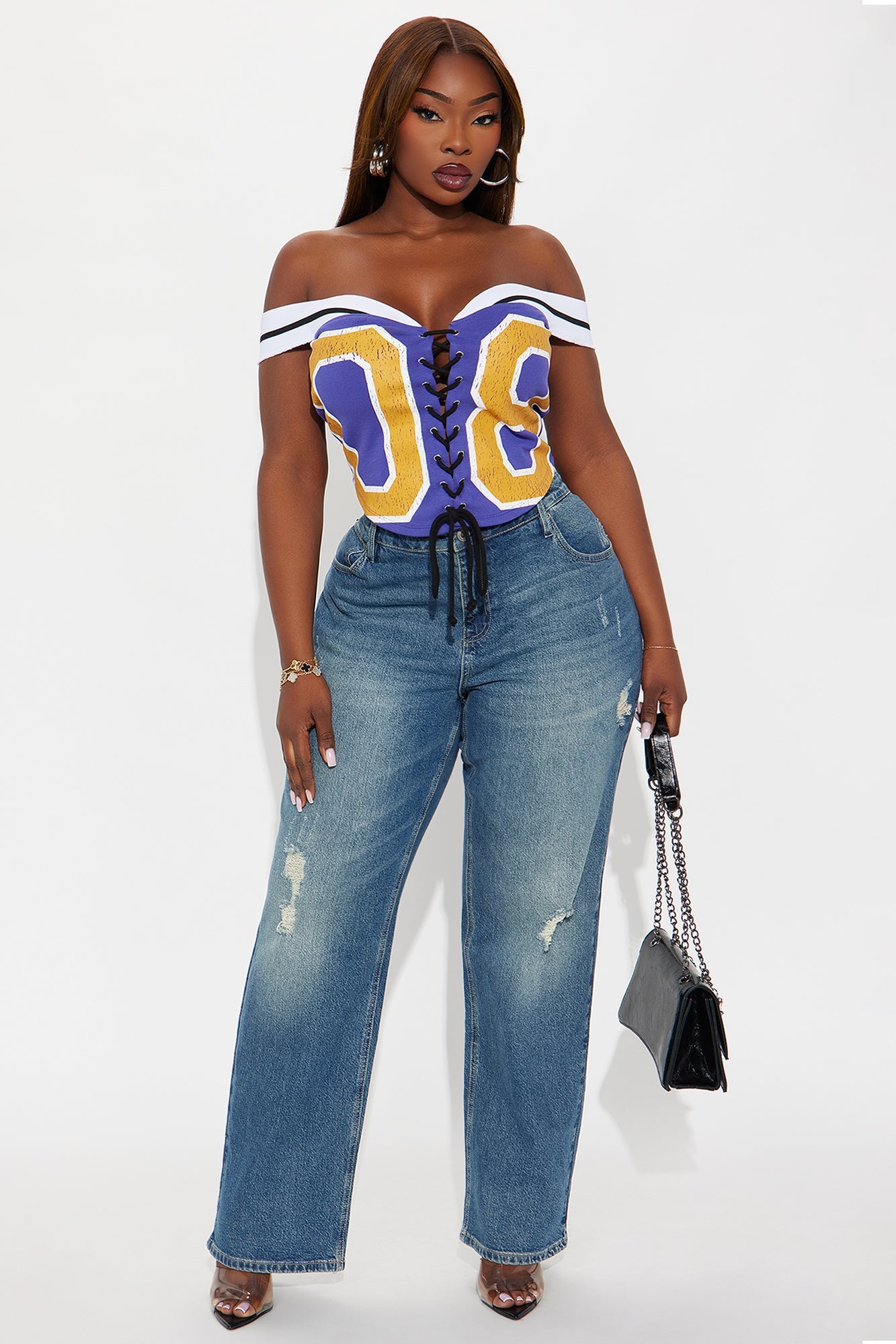 Game Day Corset 08 Top - Purple