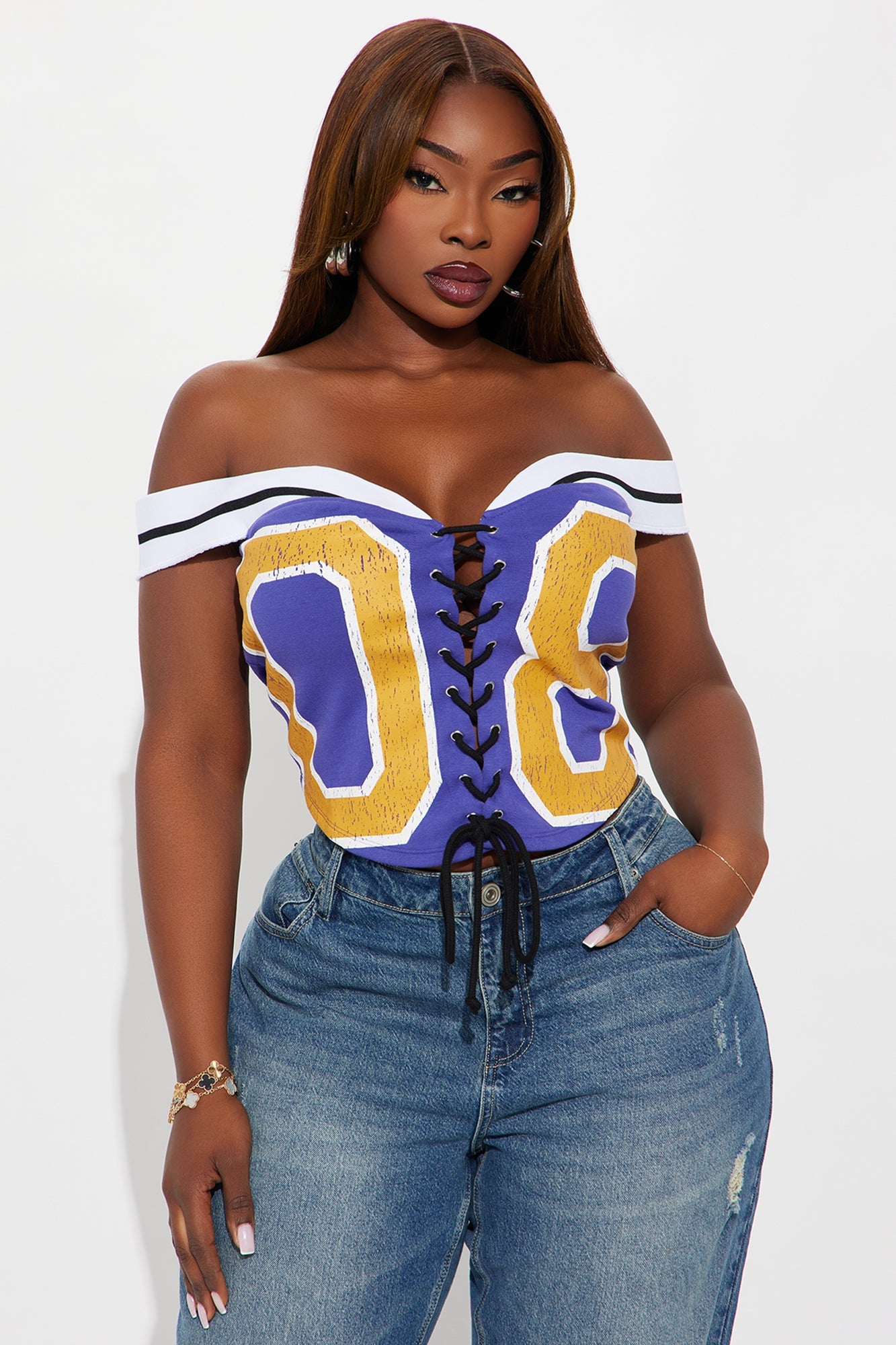 Game Day Corset 08 Top - Purple