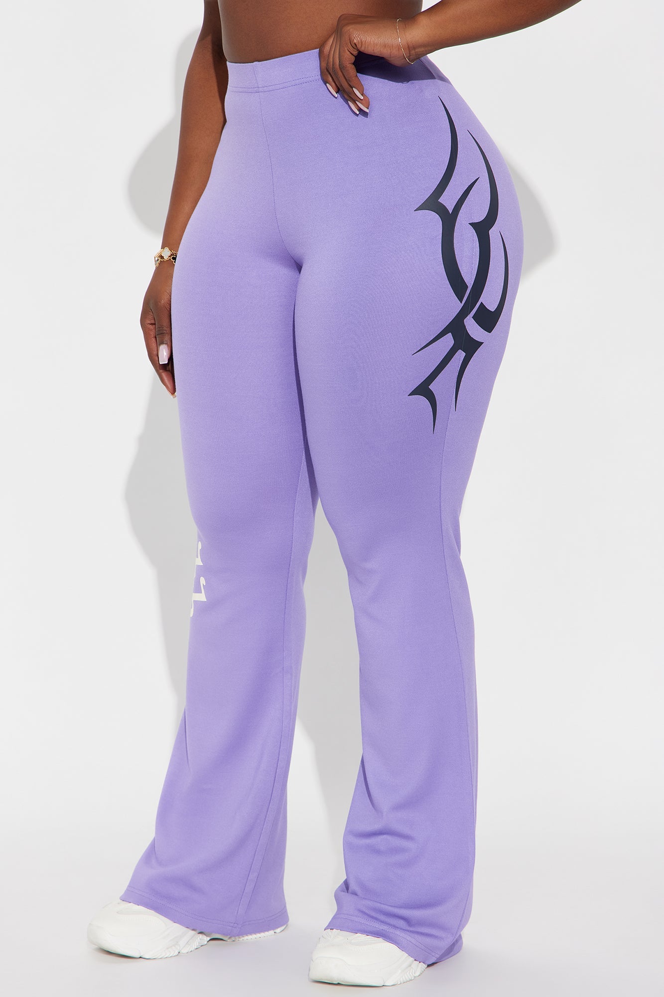 Von Dutch Twisted Edges Flare Pant - Purple