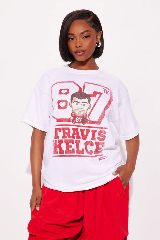 Travis Kelce Chief Swagger Tee - White