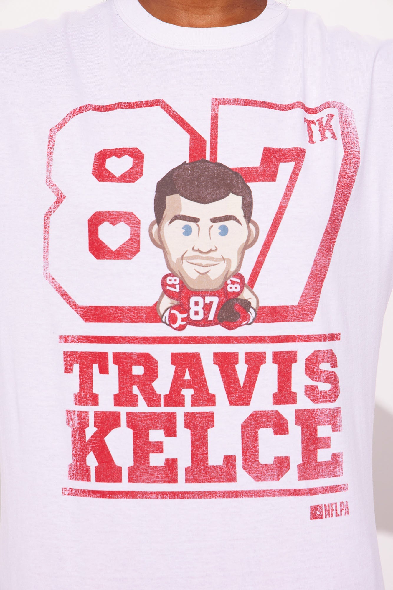 Travis Kelce Chief Swagger Tee - White