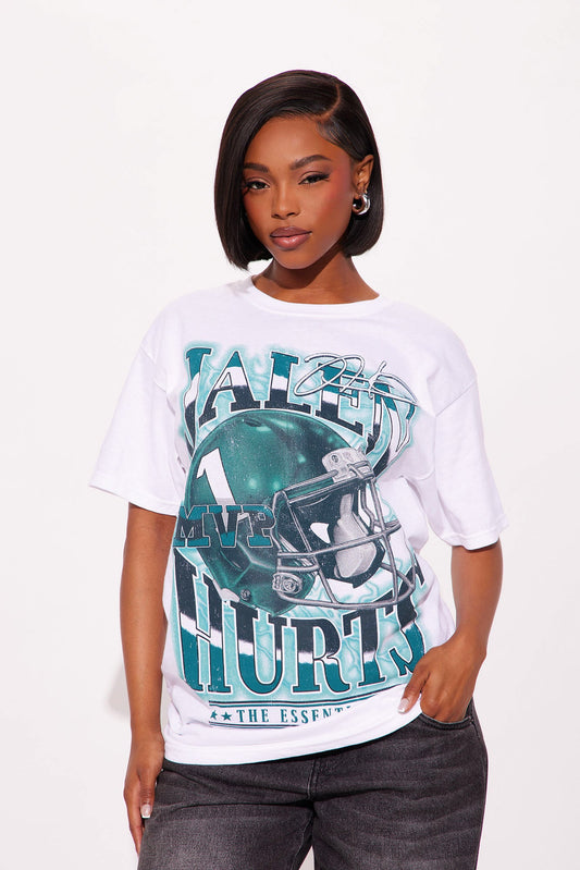 Jalen Hurts No 1 Effect Tee - White