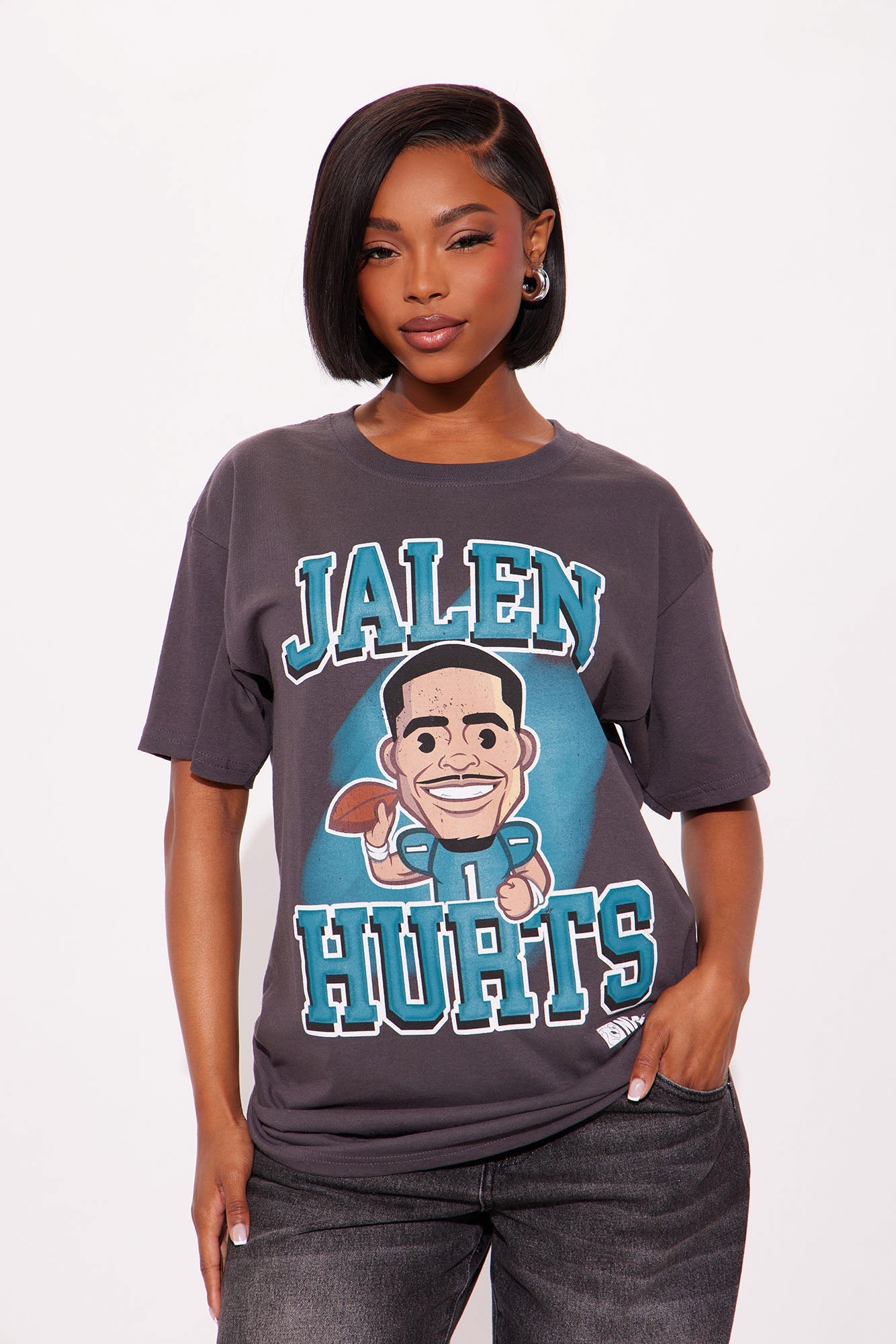 Jalen Hurts Season Tee - Grey