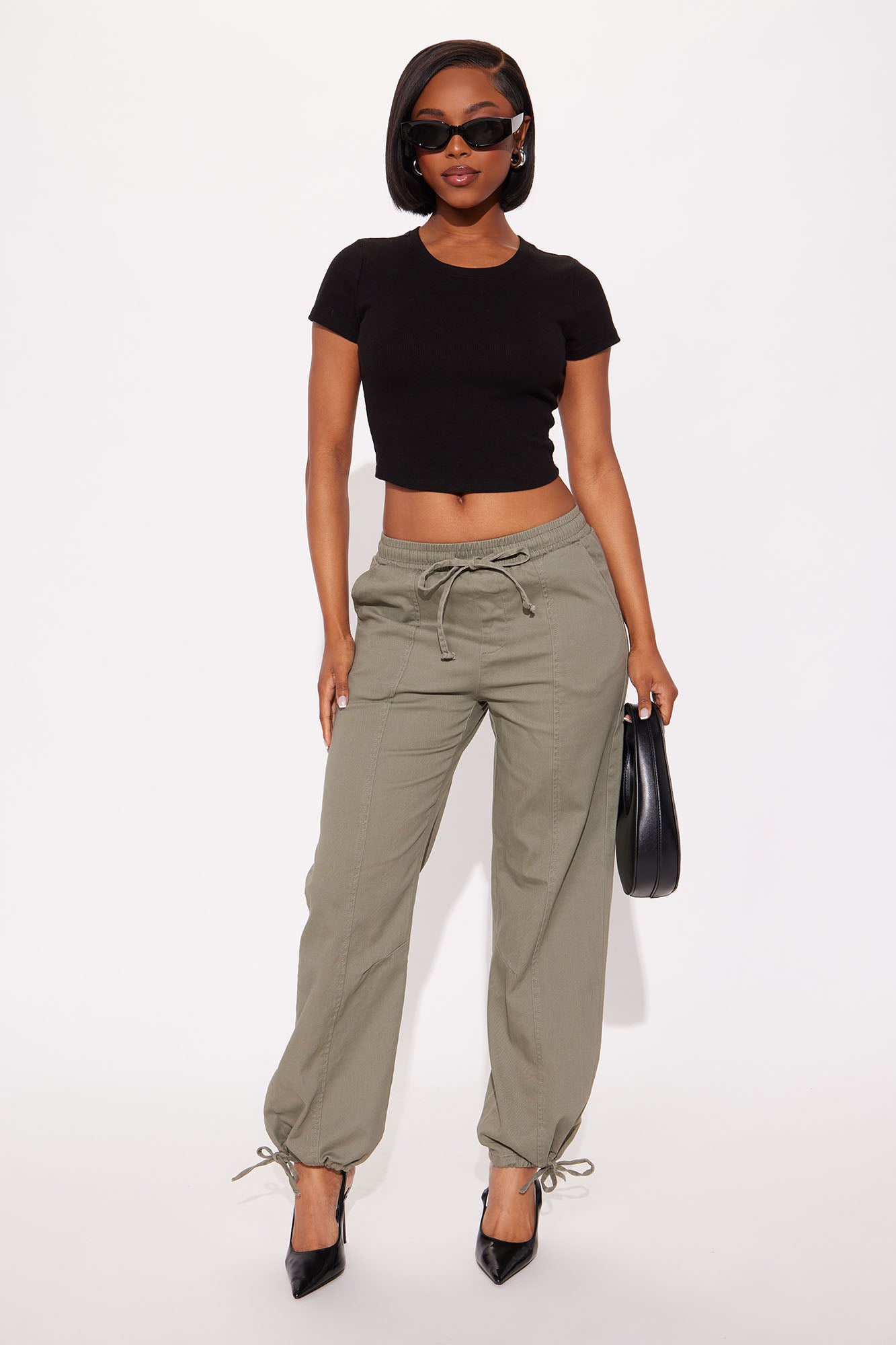 Down In Harlem Jogger Pant - Military Green