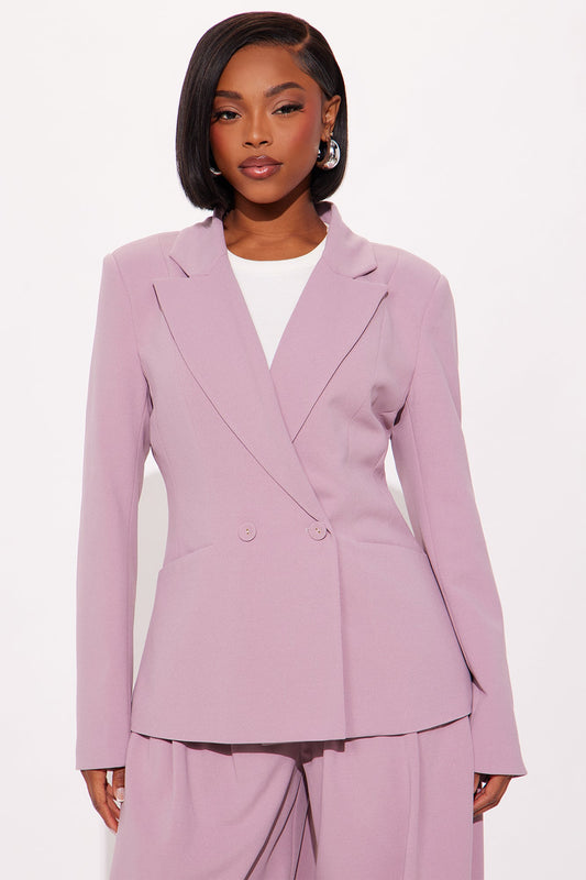 Charlie Fitted Blazer - Violet